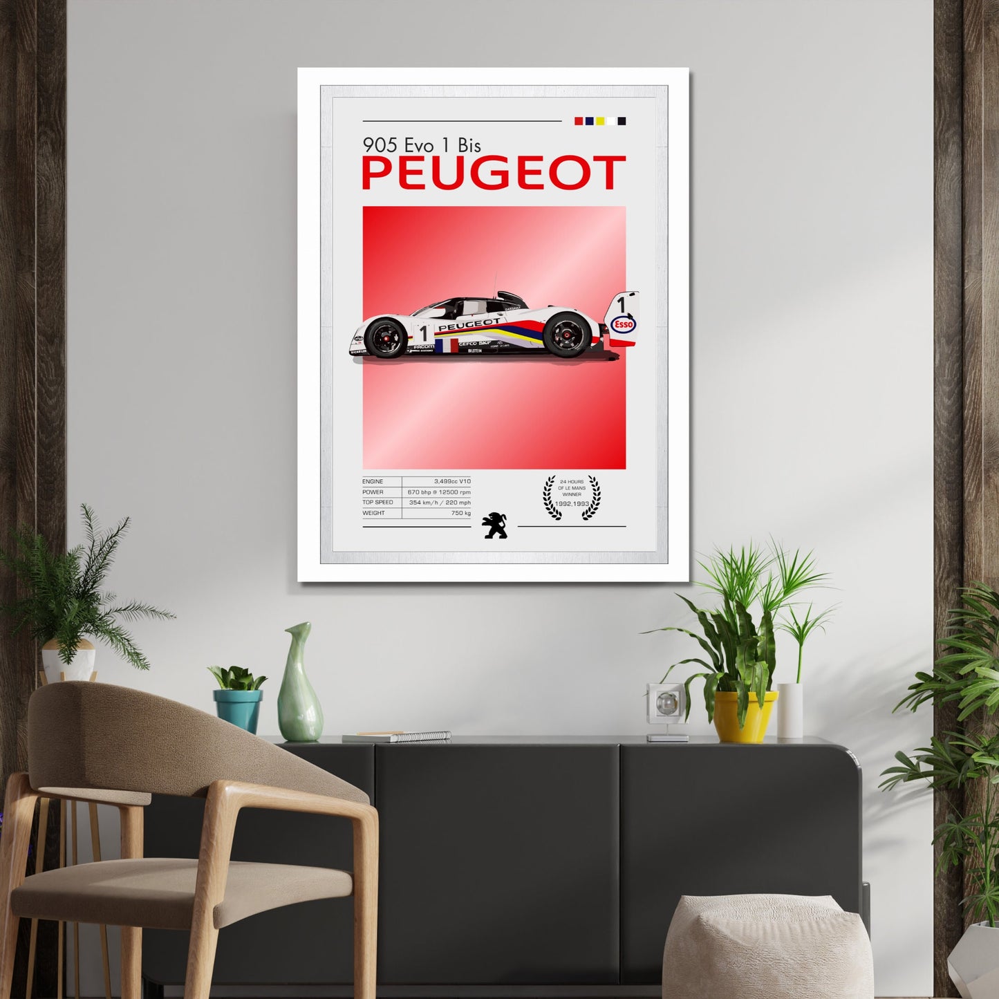 Peugeot 905 Poster