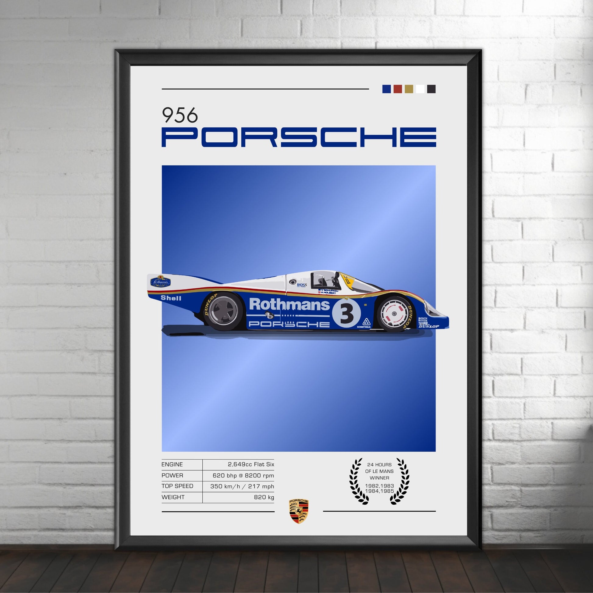 Porsche 956 Poster