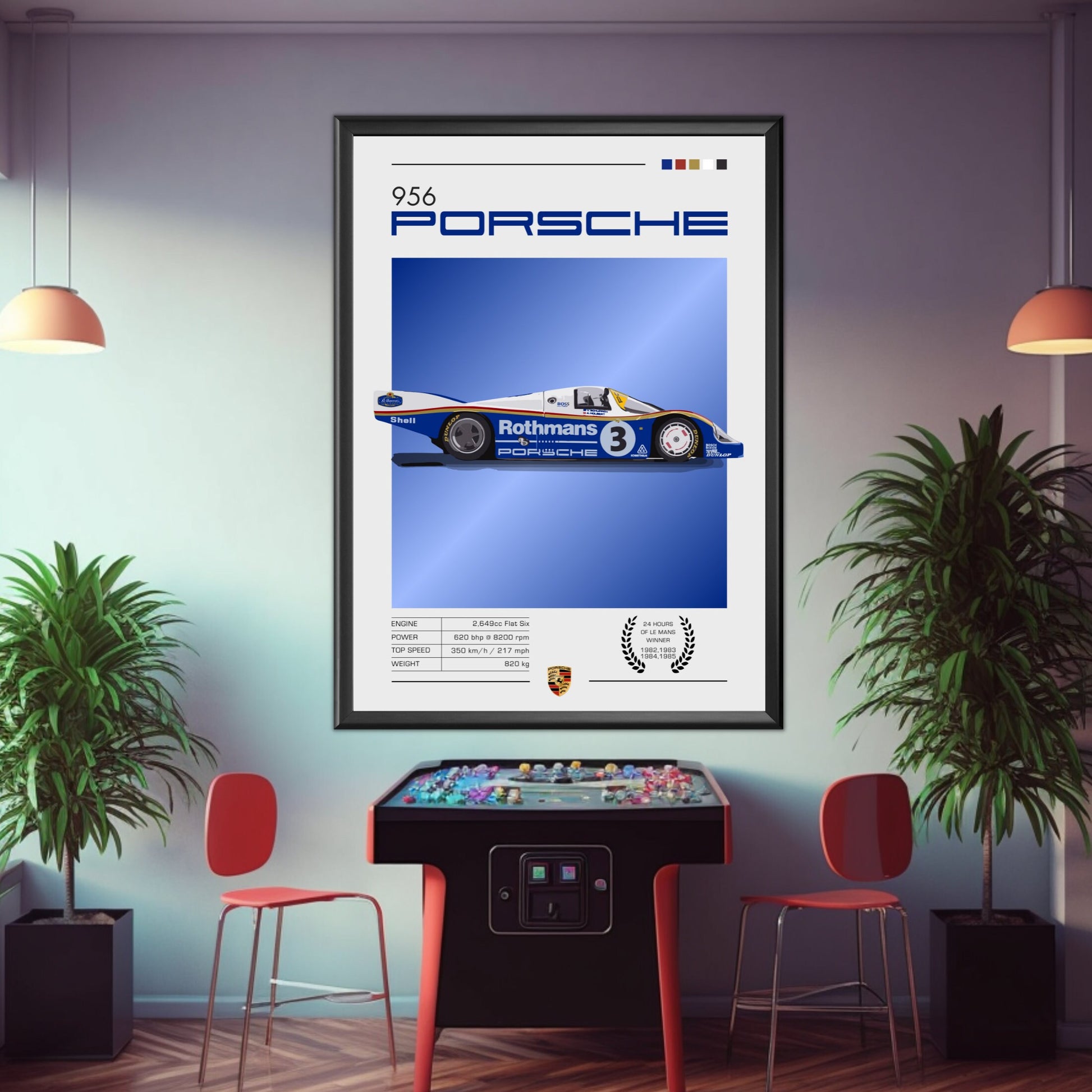 Porsche 956 Poster