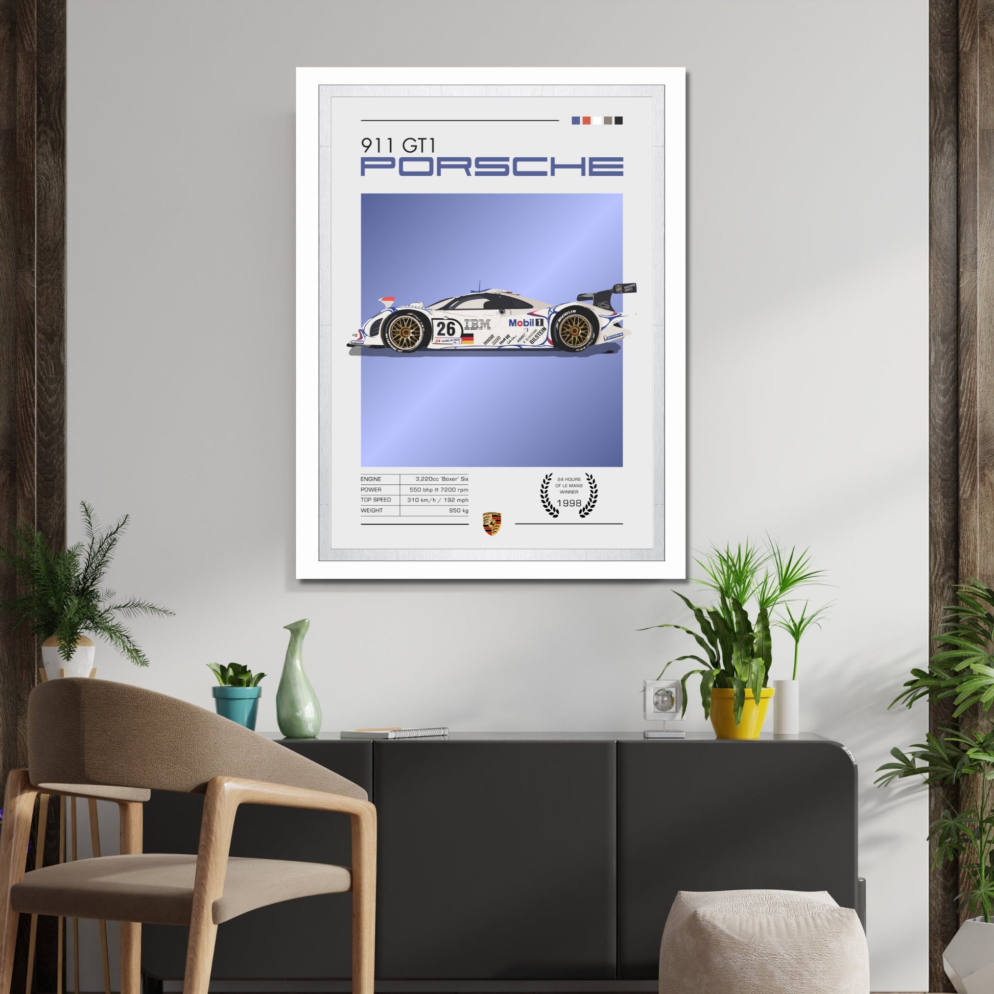 Porsche 911 GT1 Poster