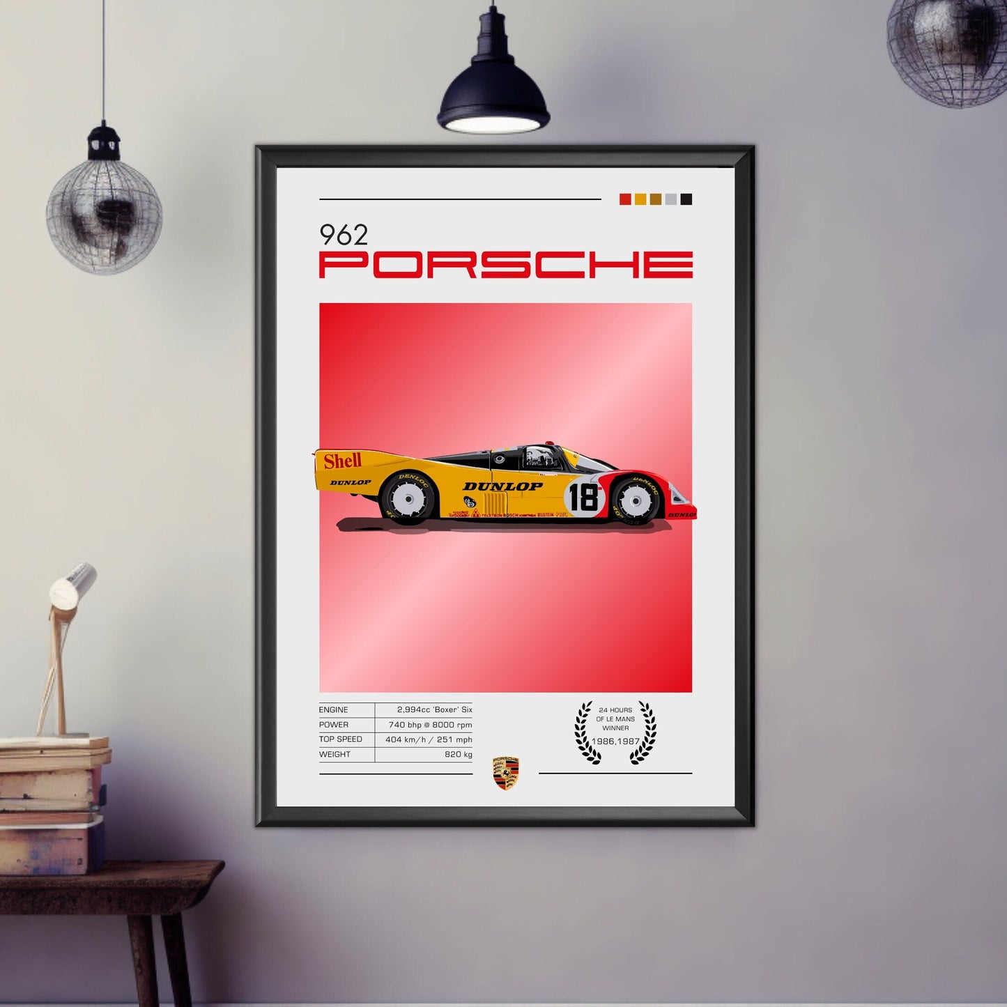 Porsche 962 Poster