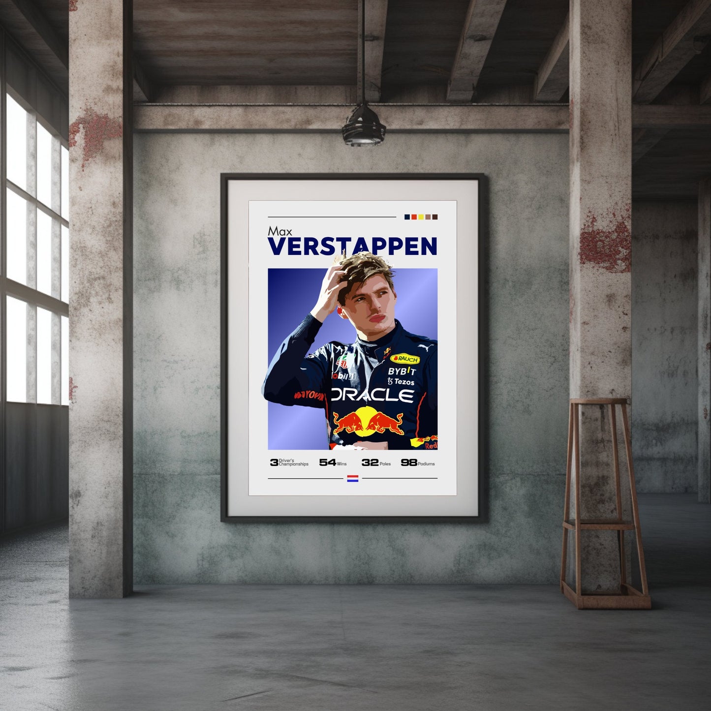 Max Verstappen F1 Print