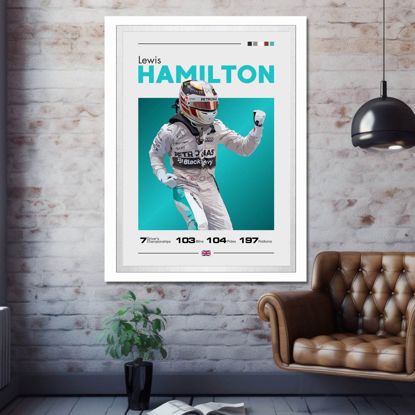 Lewis Hamilton Mercedes-Benz F1 Poster