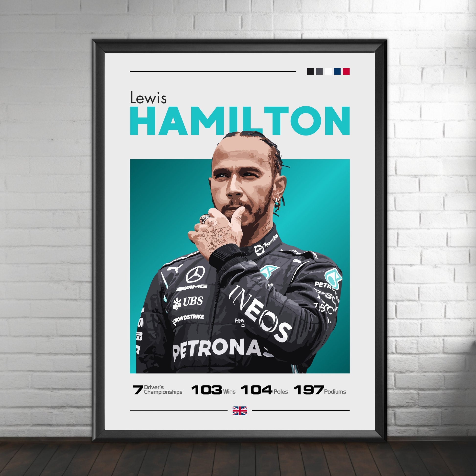 Lewis Hamilton Mercedes-Benz F1 Print