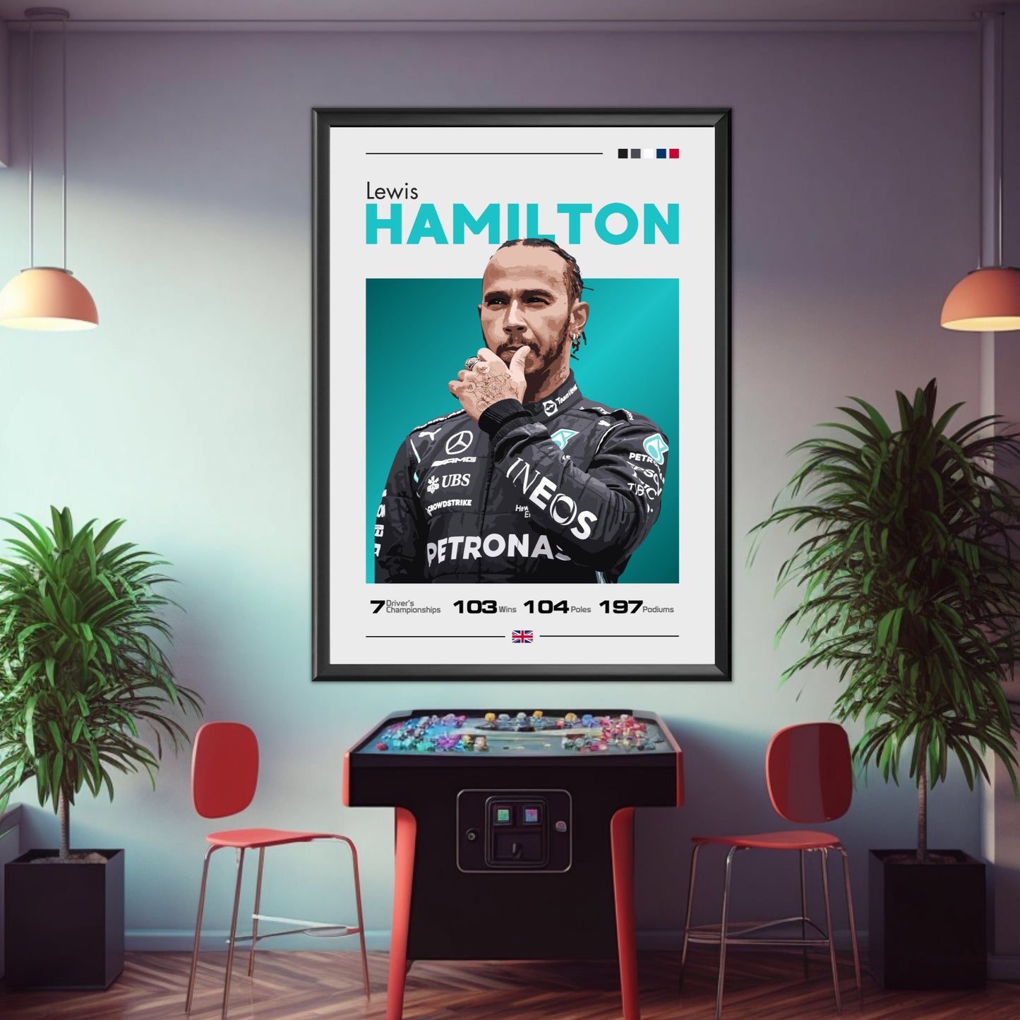 Lewis Hamilton Mercedes-Benz F1 Print