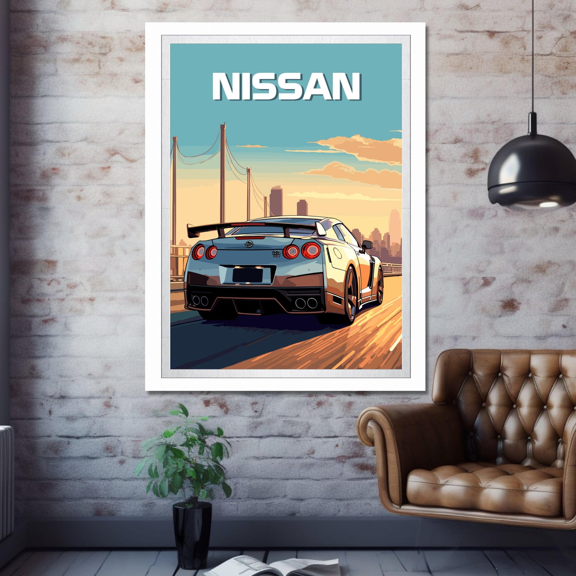 Nissan GT-R Car Poster