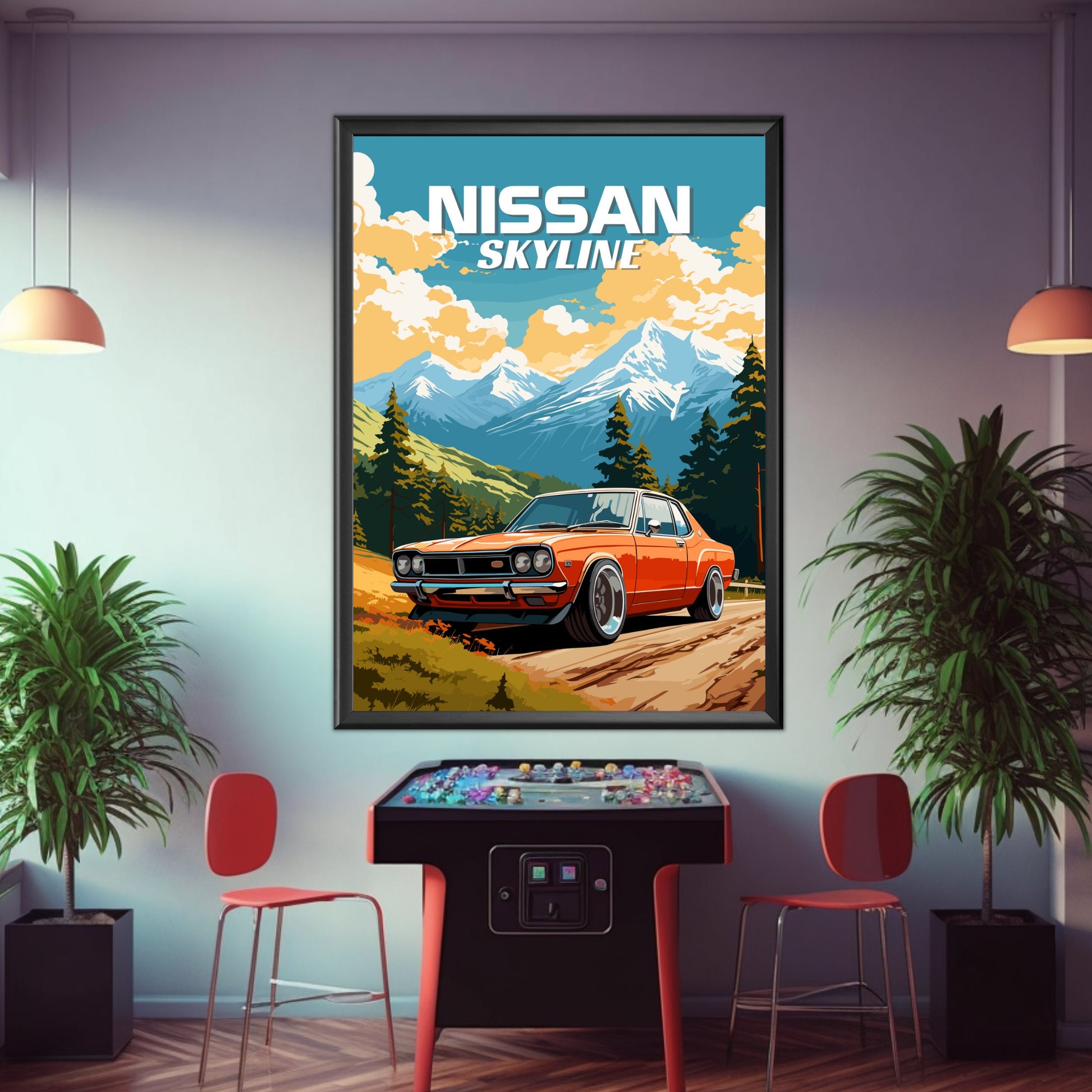 Nissan Skyline 1st Gen Print, 1960s