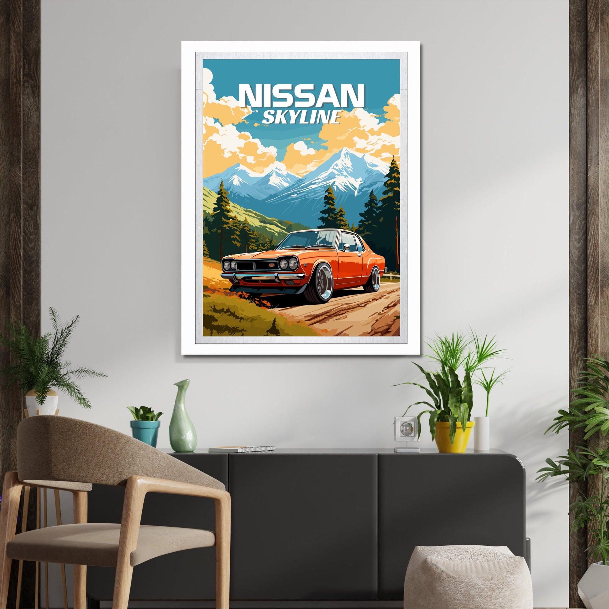 Nissan Skyline 1st Gen Print, 1960s