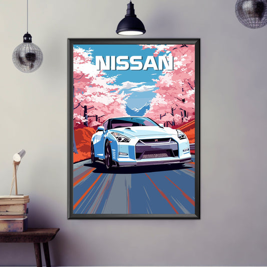 Nissan Poster, Nissan Print, 2010s Car Print, Car Print, Car Poster, Car Art, Supercar Print, Japanese Car Print