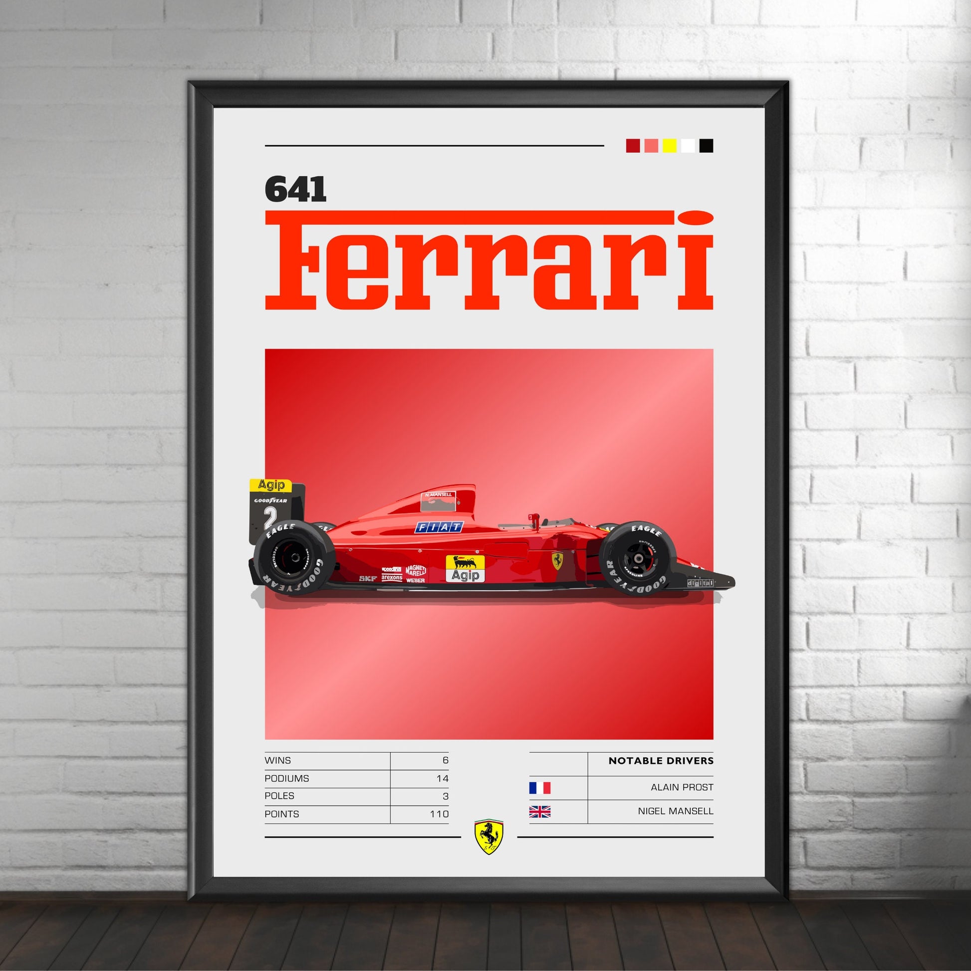 Ferrari 641 Print