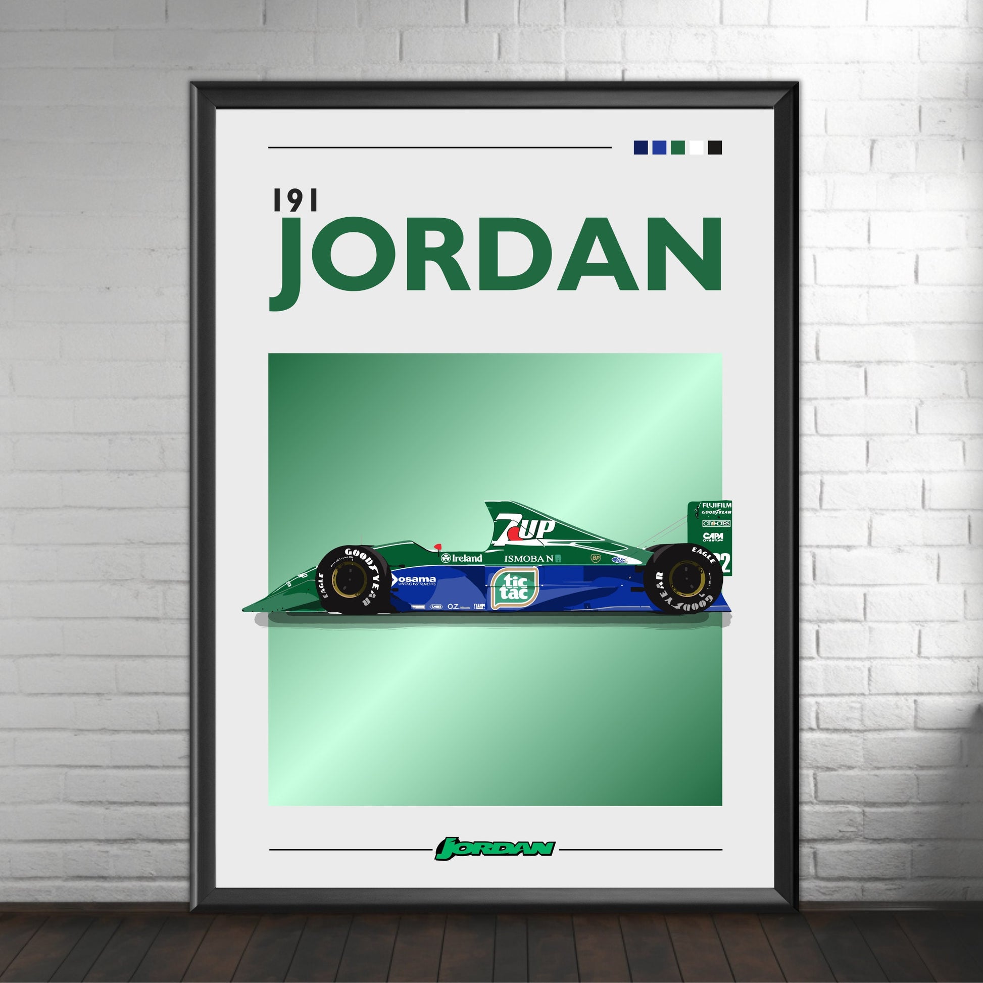 Jordan 191 F1 Print