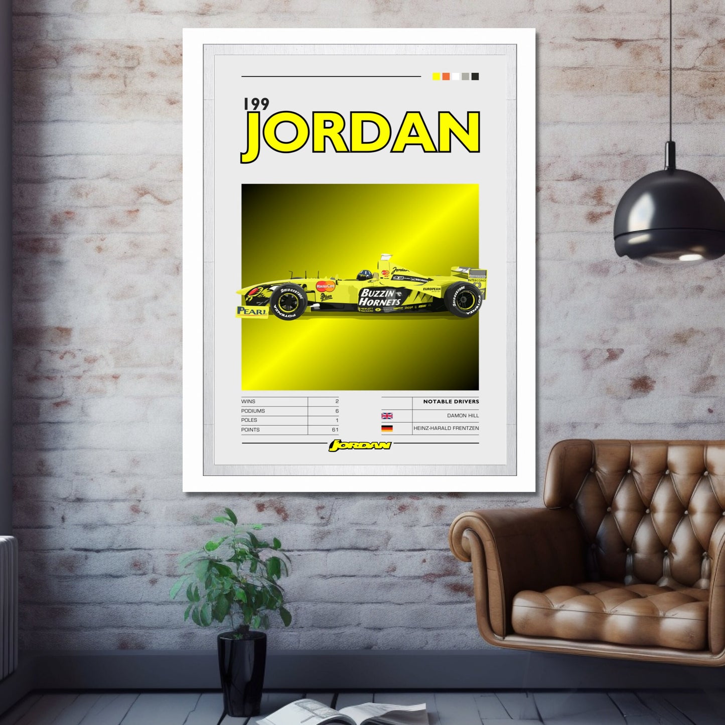 Jordan 199 F1 Poster