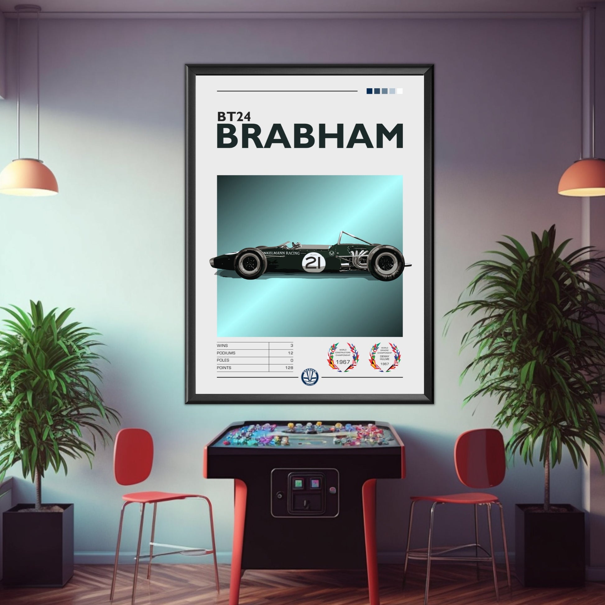 Brabham BT24 Print, F1 Poster