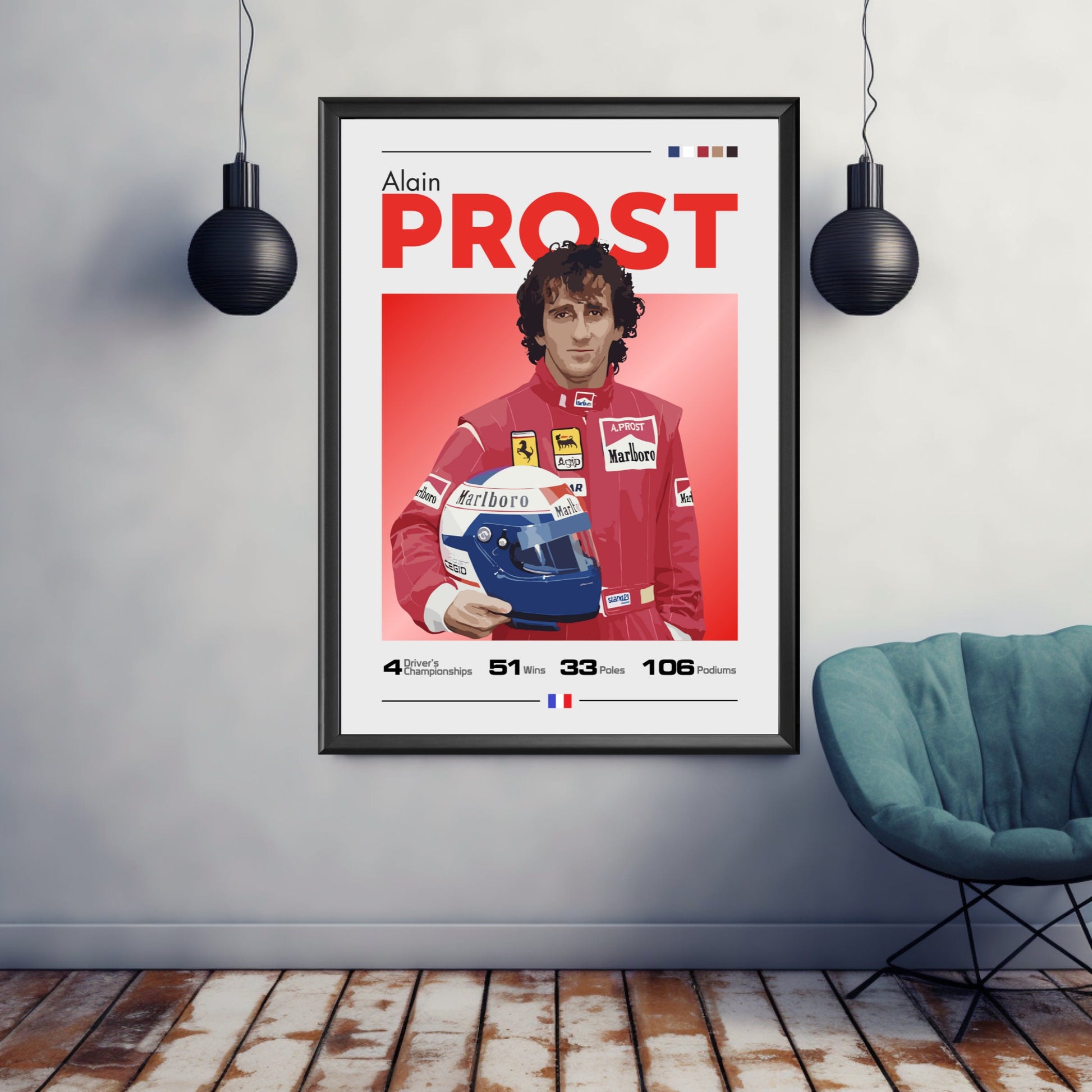 Alain Prost Poster, Williams Racing