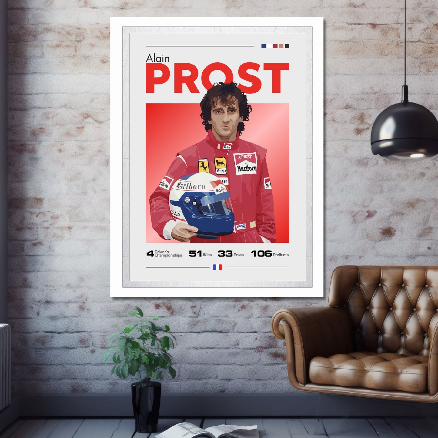 Alain Prost Poster, Williams Racing