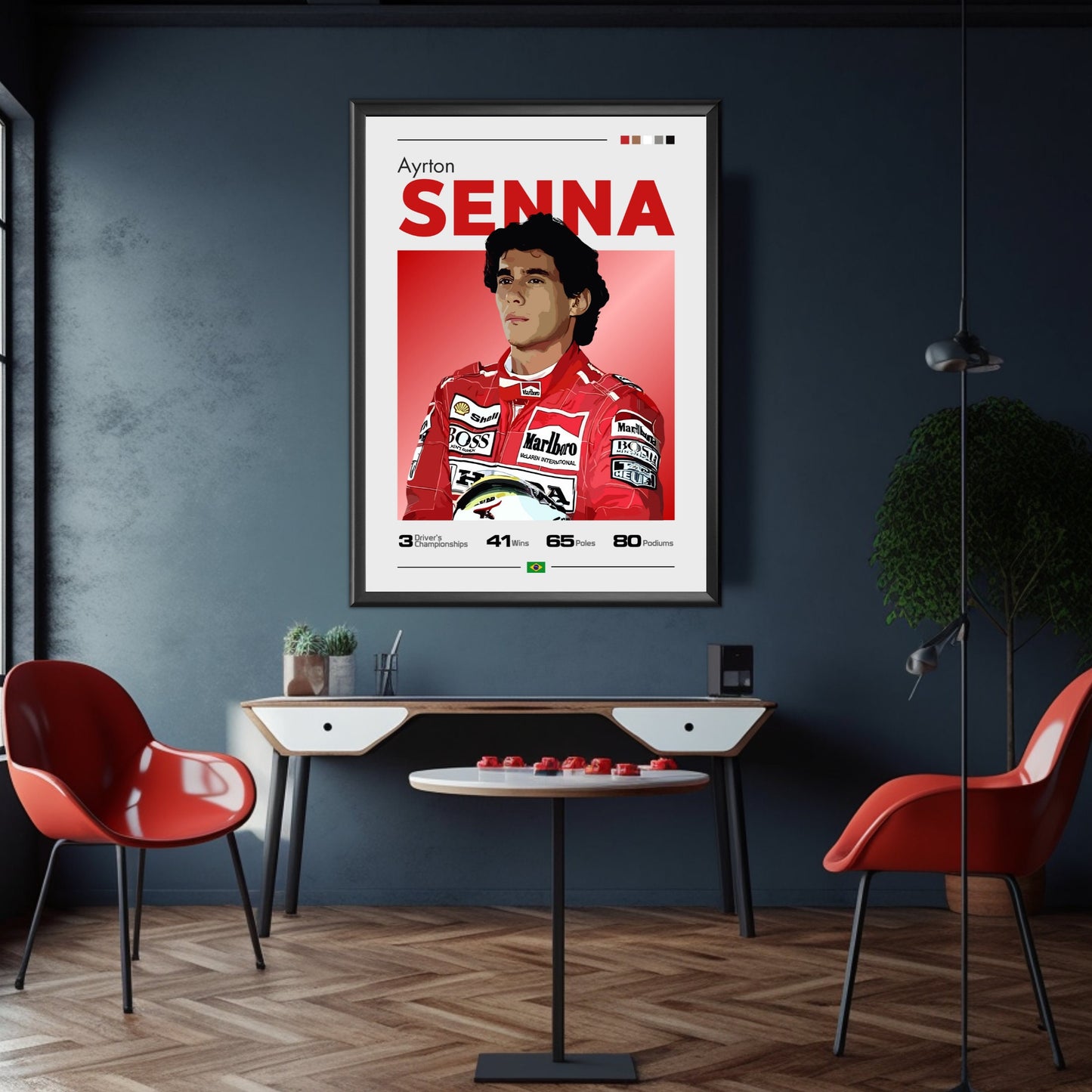 Ayrton Senna Poster