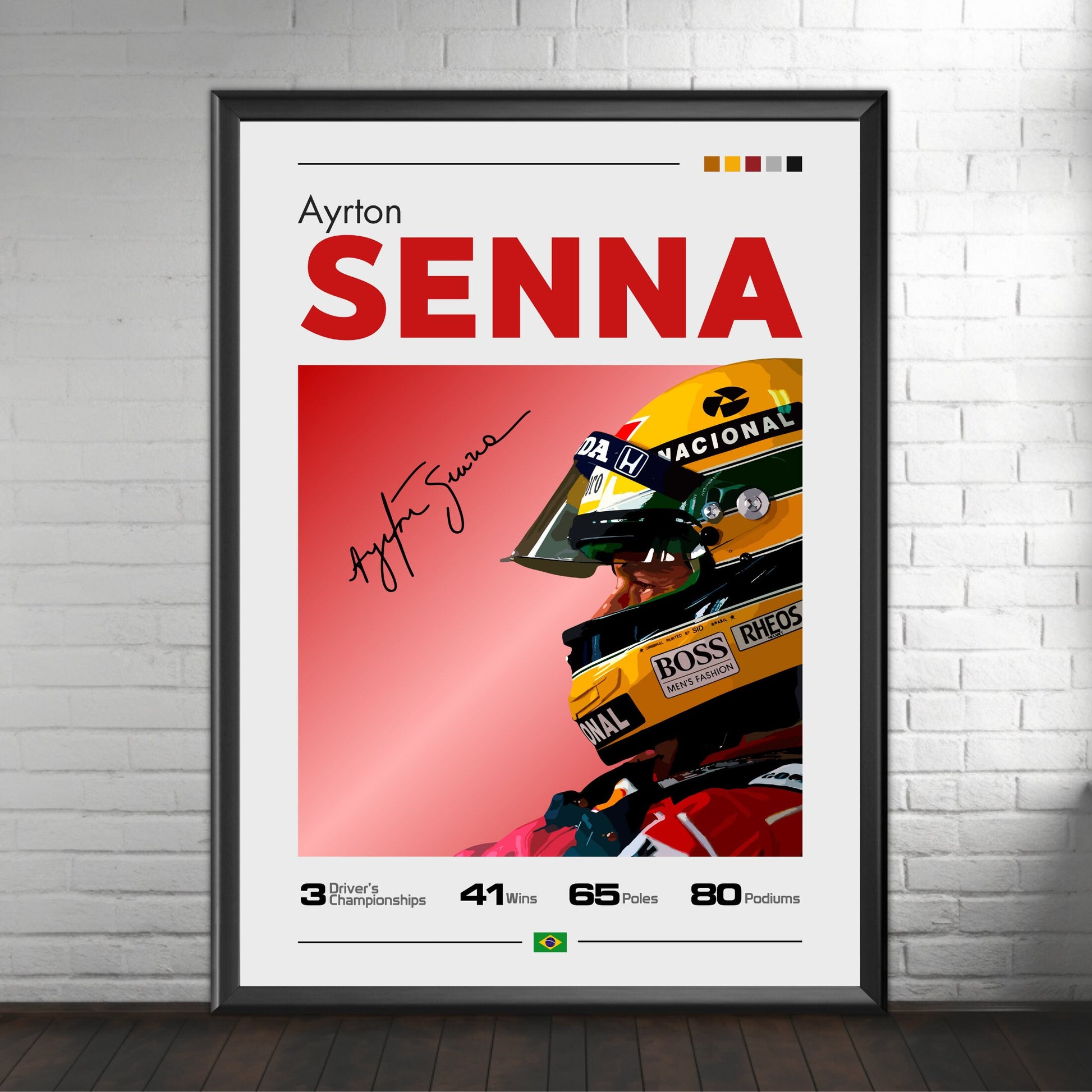 Ayrton Senna Print, F1 Print