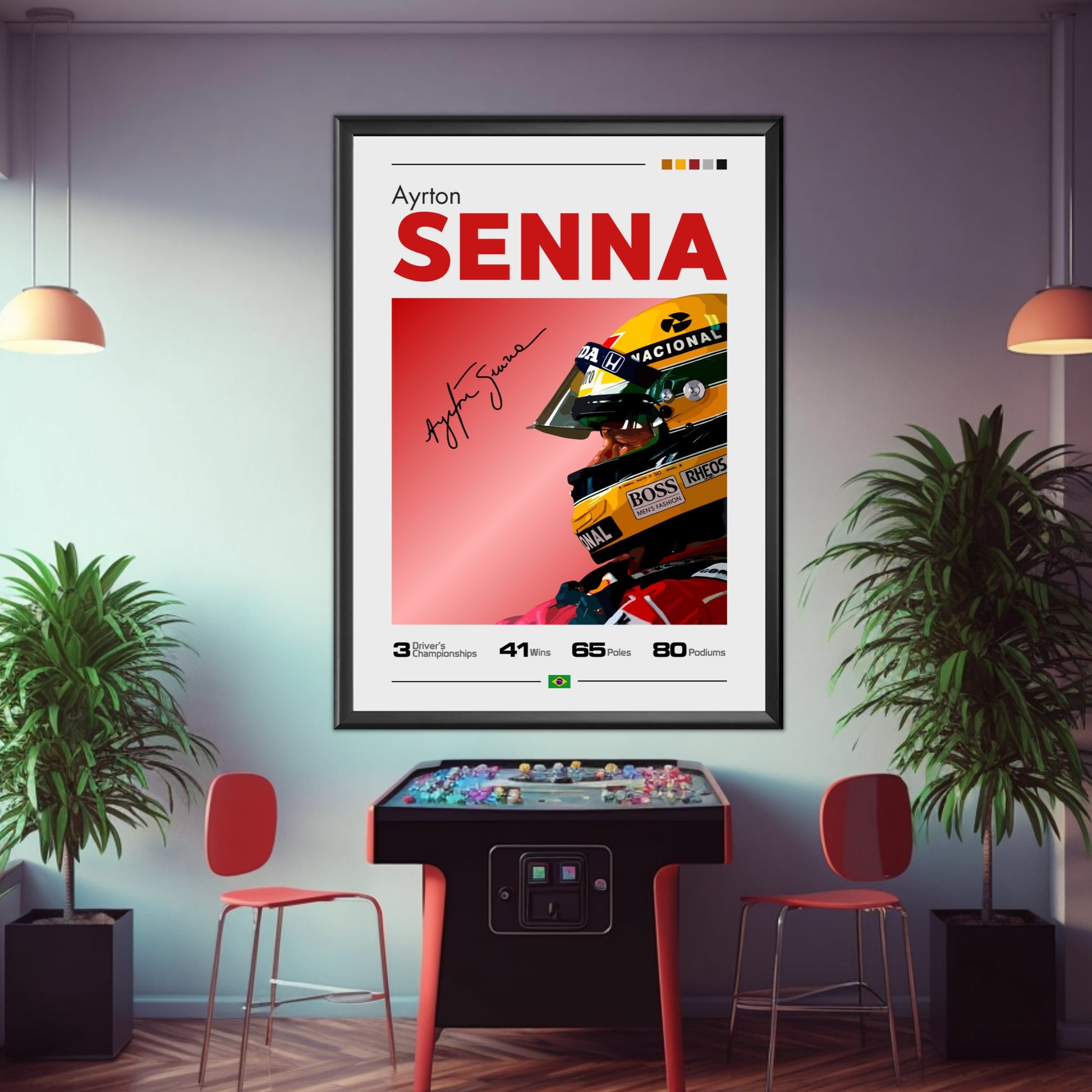 Ayrton Senna Print, F1 Print