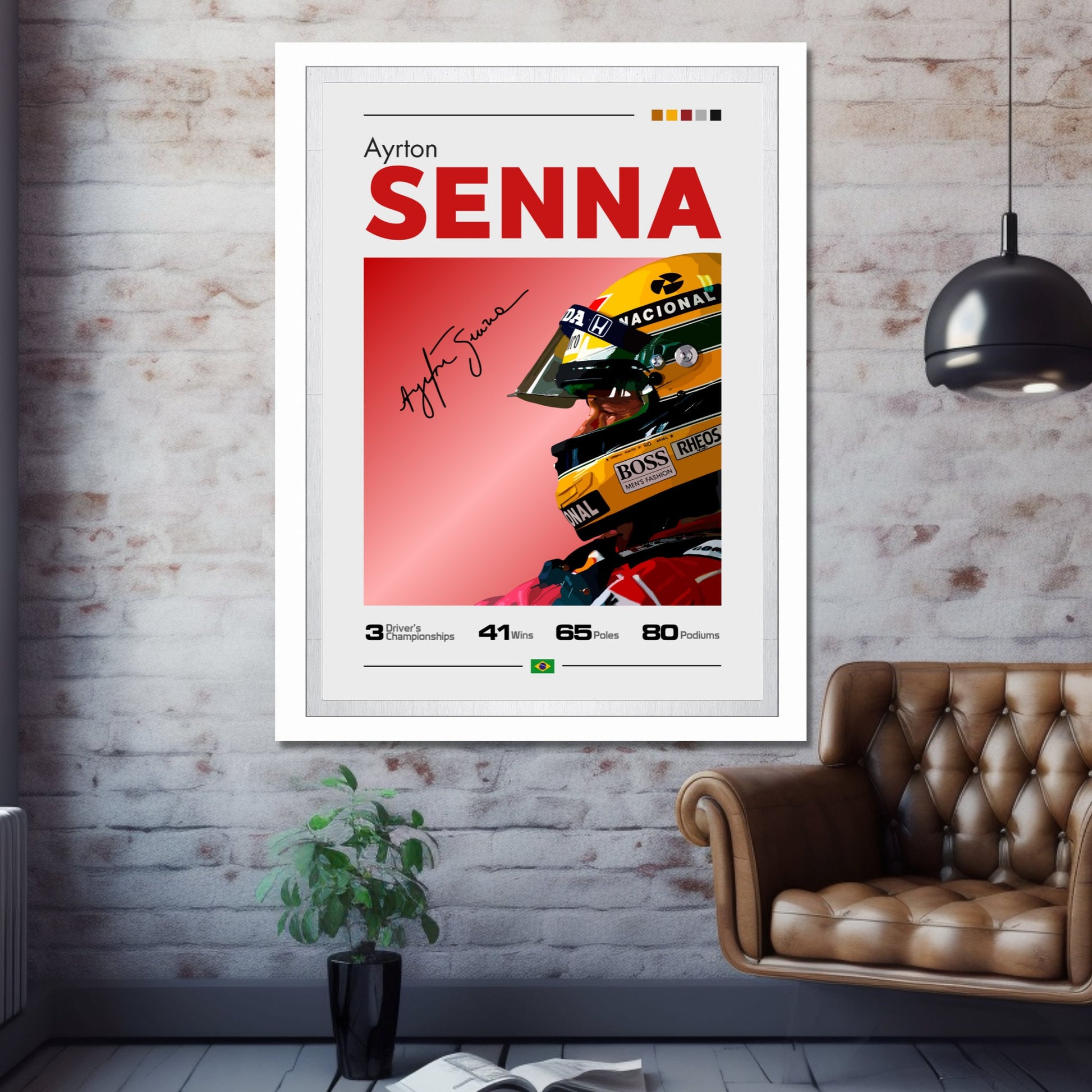 Ayrton Senna Print, F1 Print