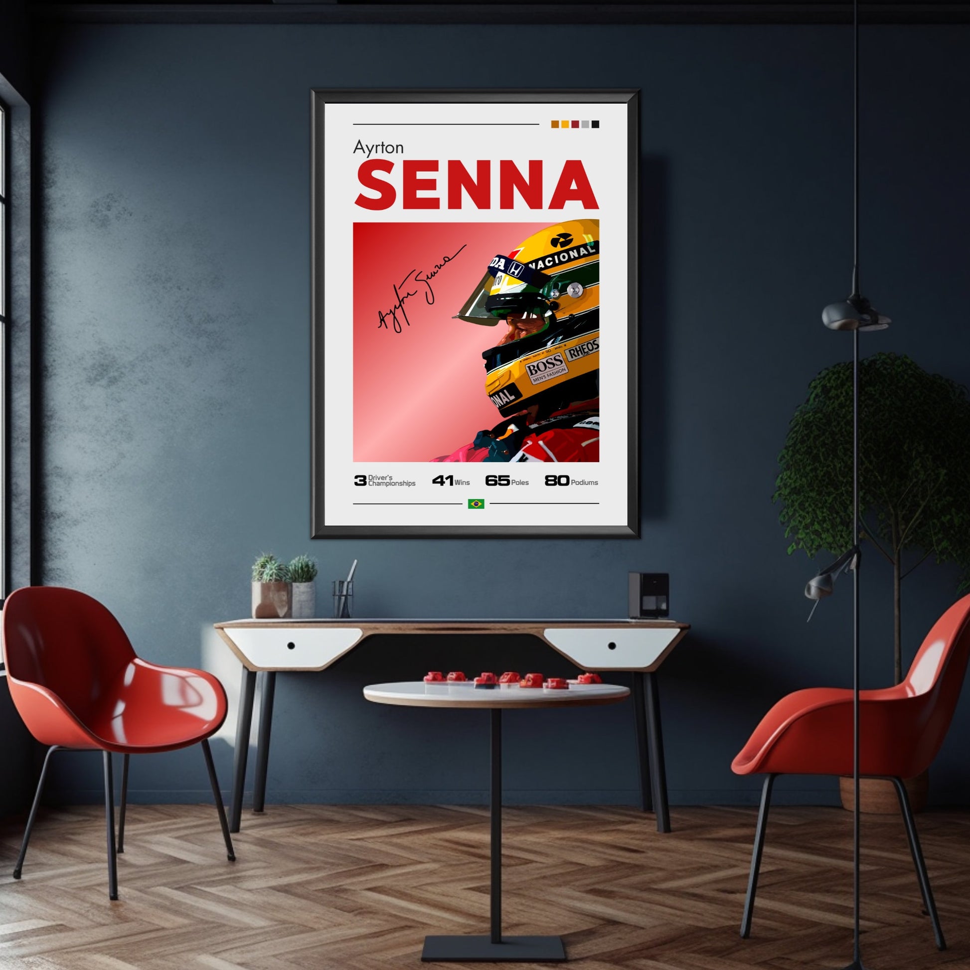 Ayrton Senna Print, F1 Print