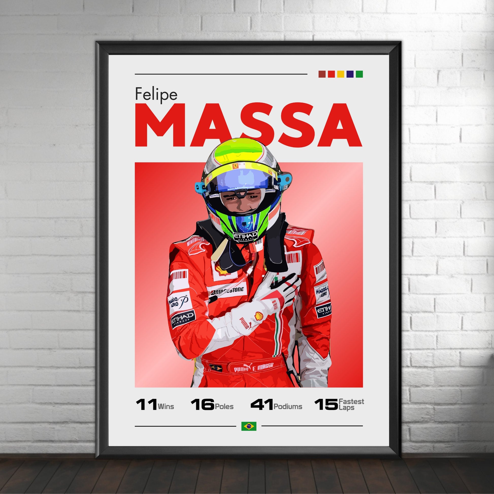 Felipe Massa Poster - Ferrari F1 Print