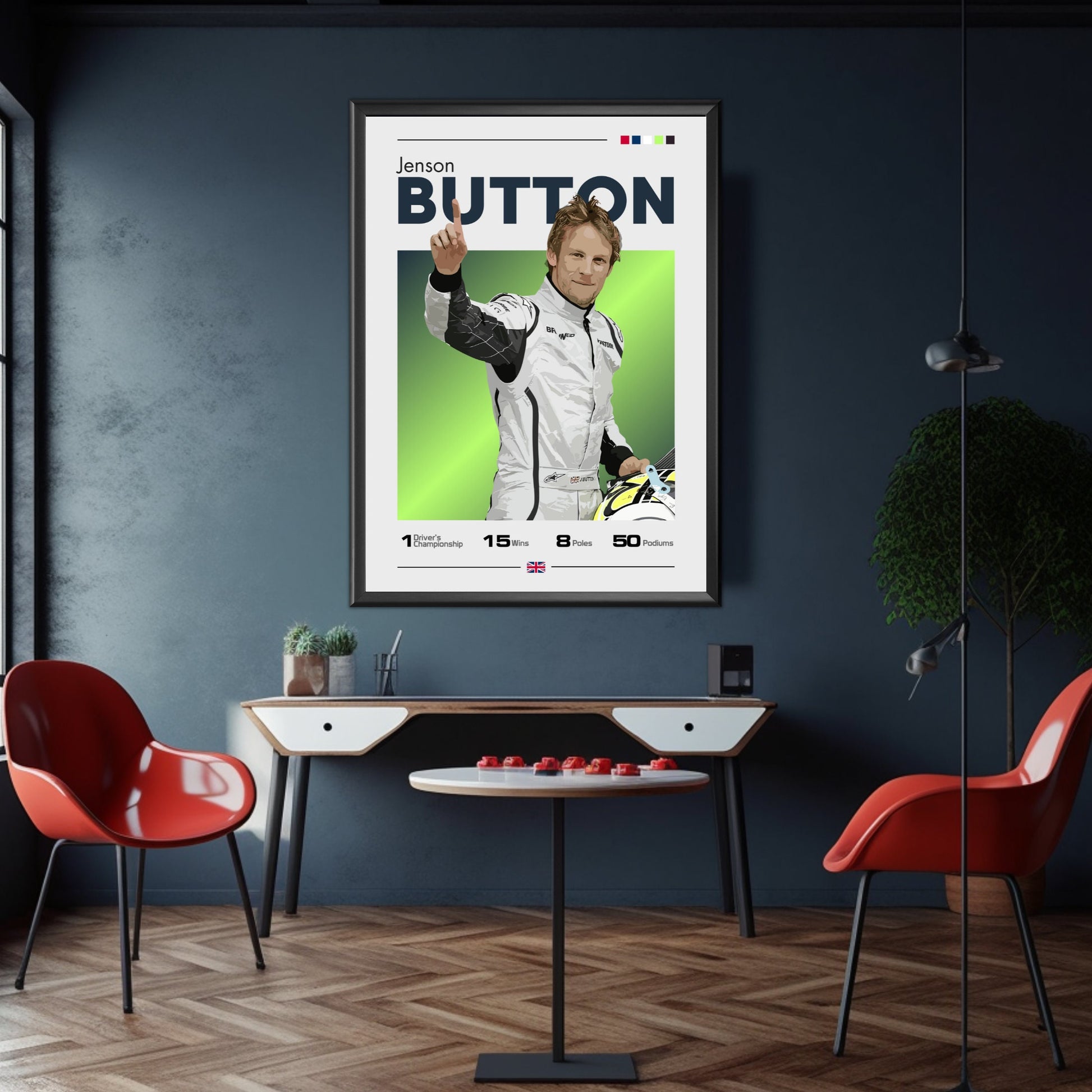 Jenson Button Poster - Brawn GP