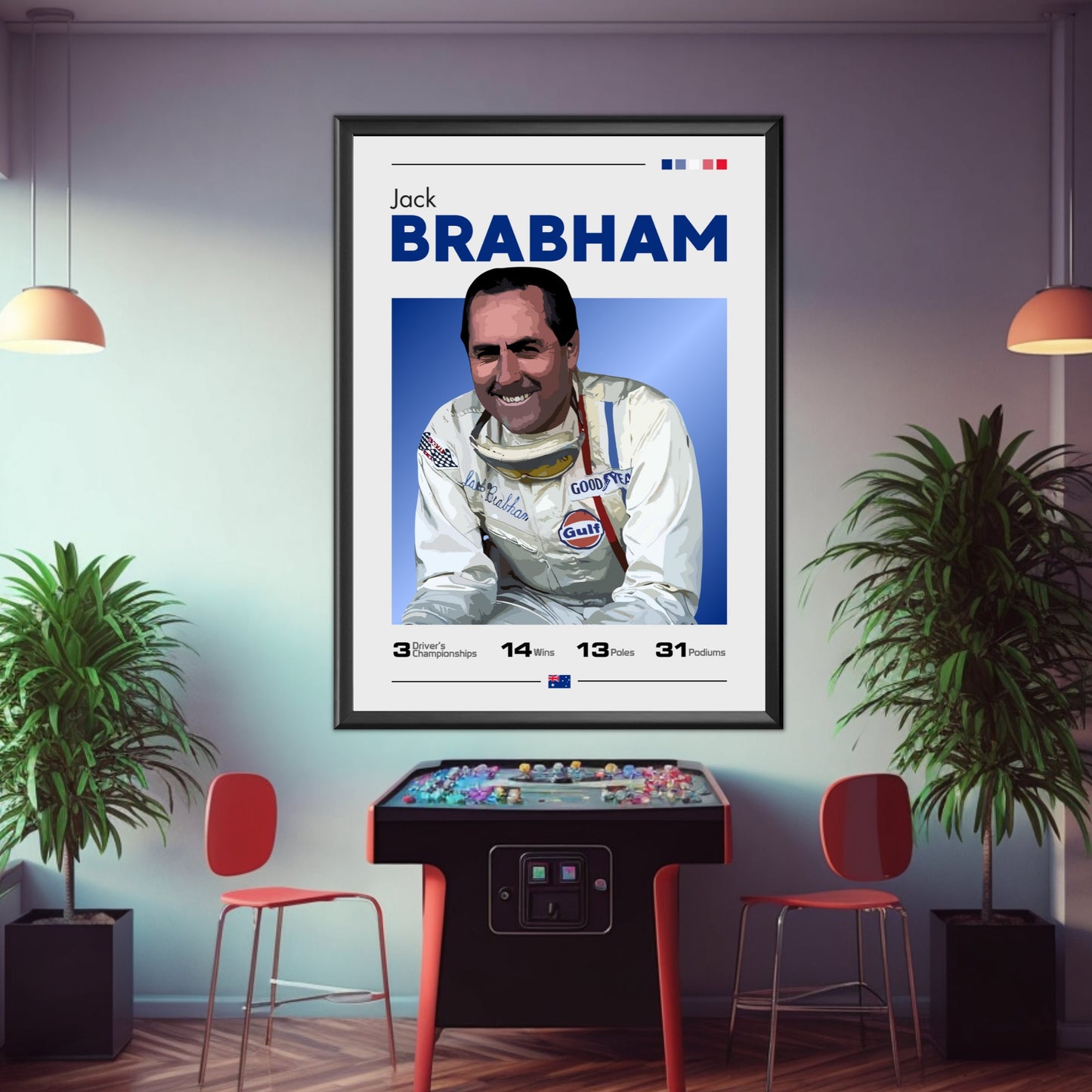 Jack Brabham Print - F1 Champion