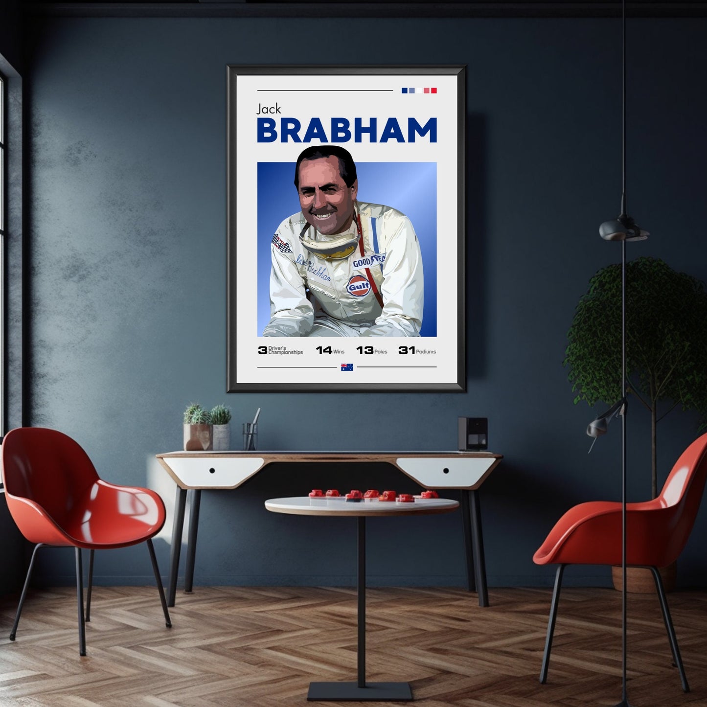 Jack Brabham Print - F1 Champion