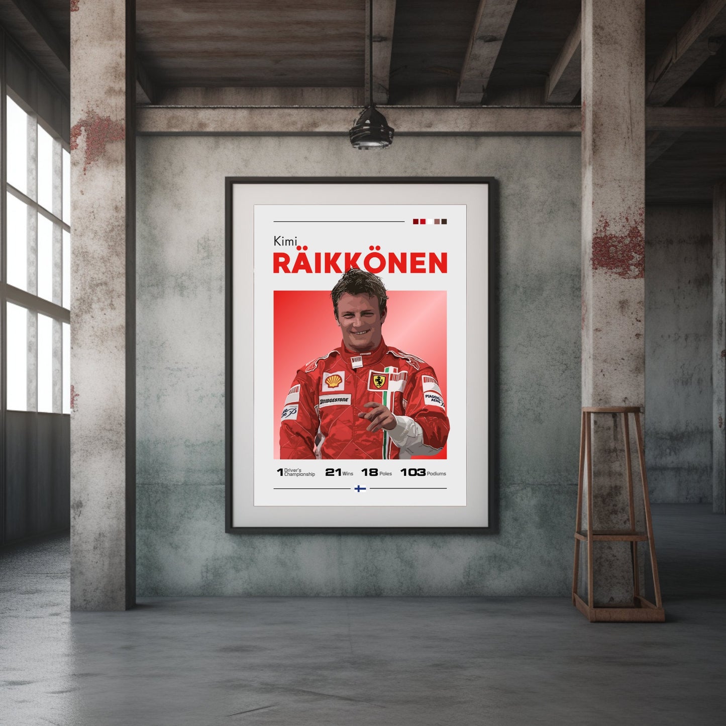 Kimi Raikkonen Print, F1 Print