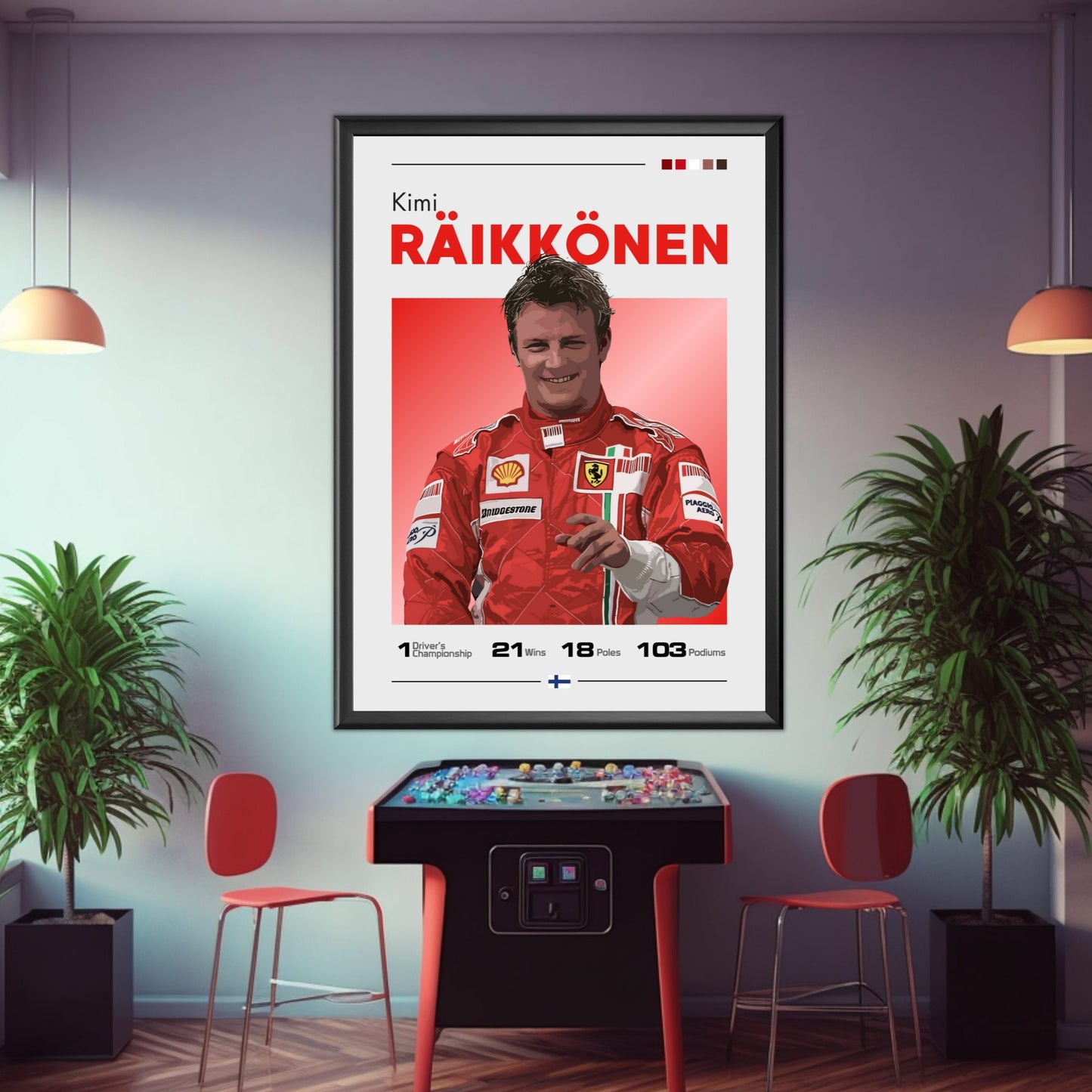 Kimi Raikkonen Print, F1 Print