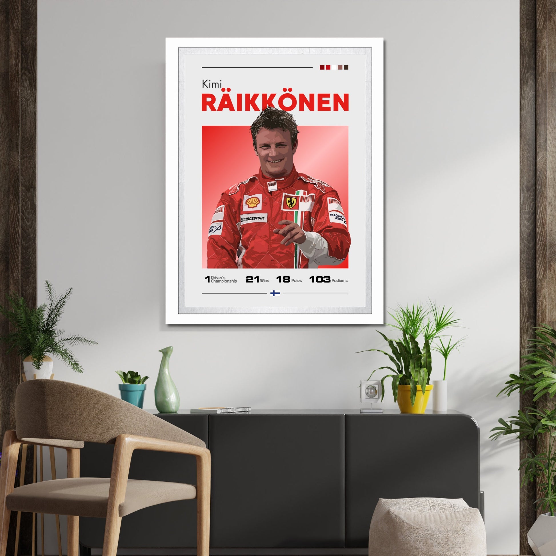 Kimi Raikkonen Print, F1 Print