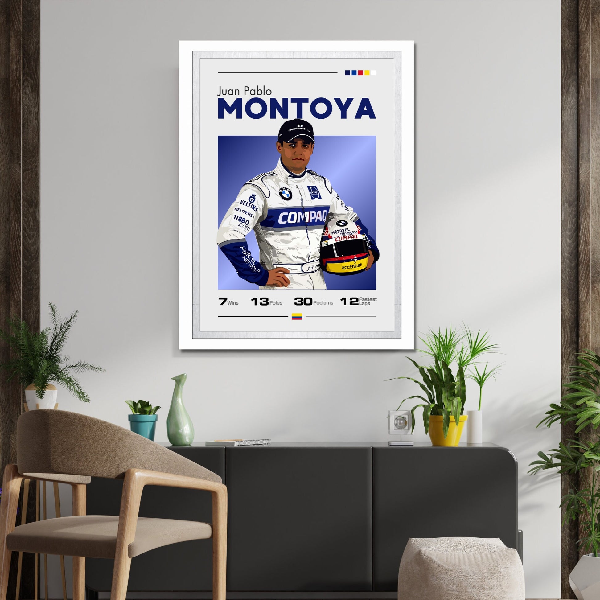 Juan Pablo Montoya Print