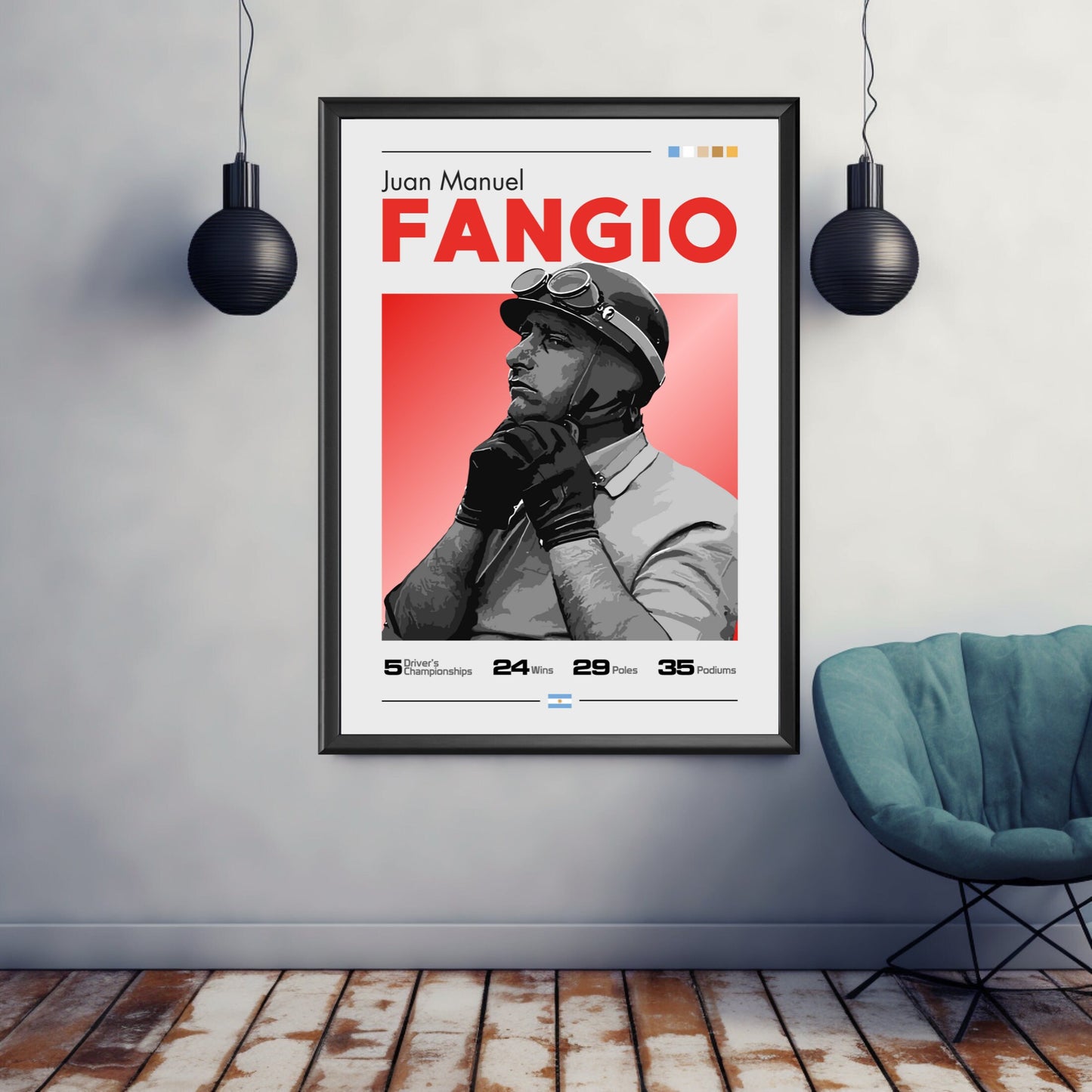 Juan Manuel Fangio Poster