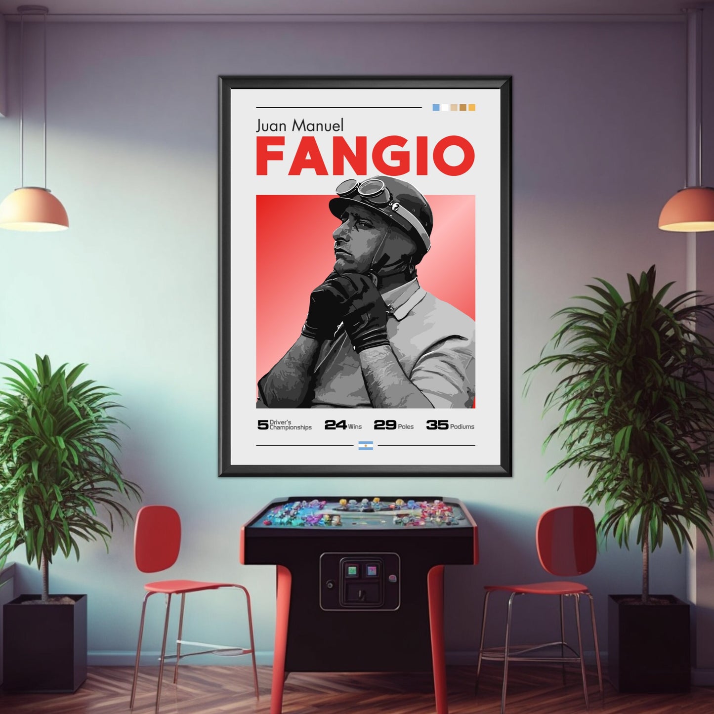 Juan Manuel Fangio Poster