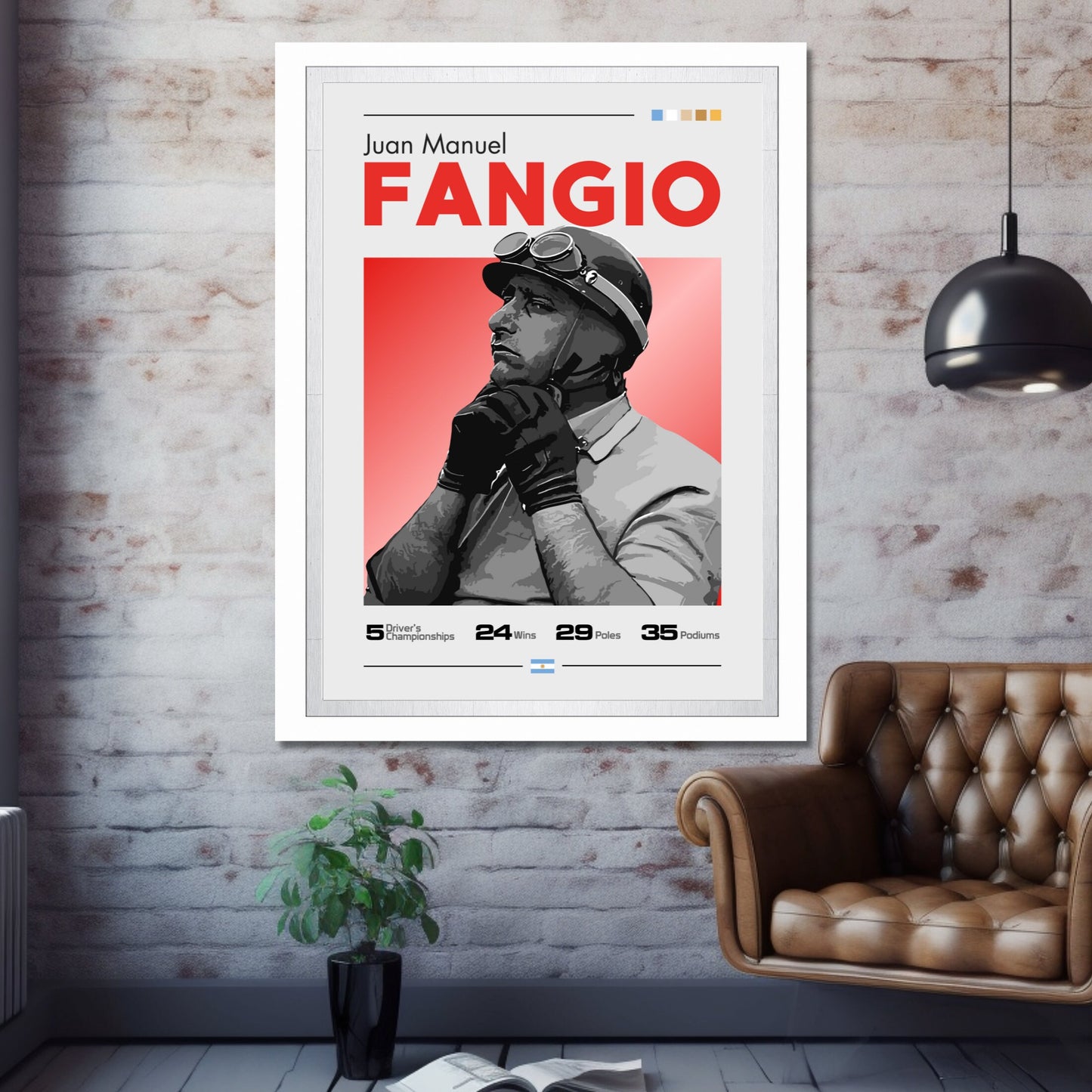 Juan Manuel Fangio Poster