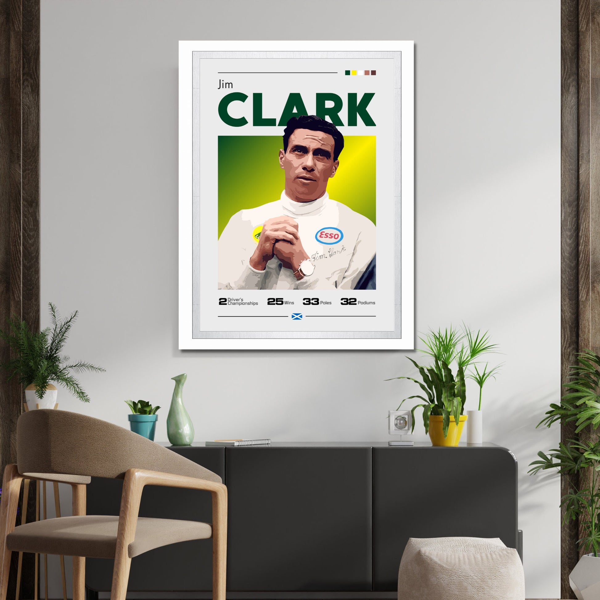 Jim Clark Poster, F1 Print