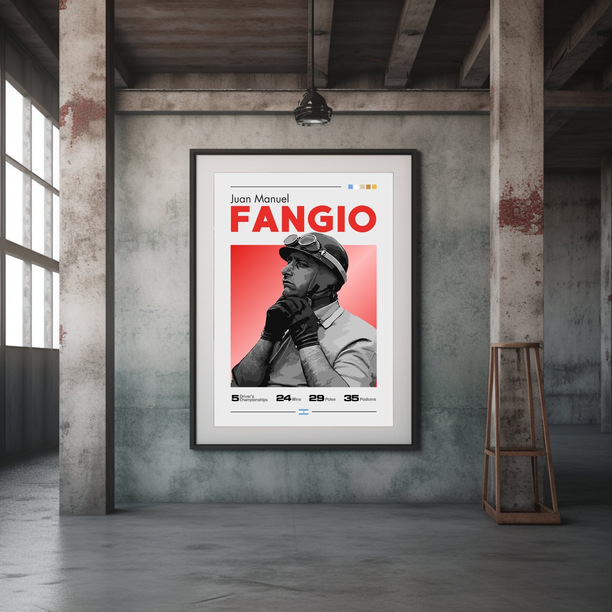 Juan Manuel Fangio Poster