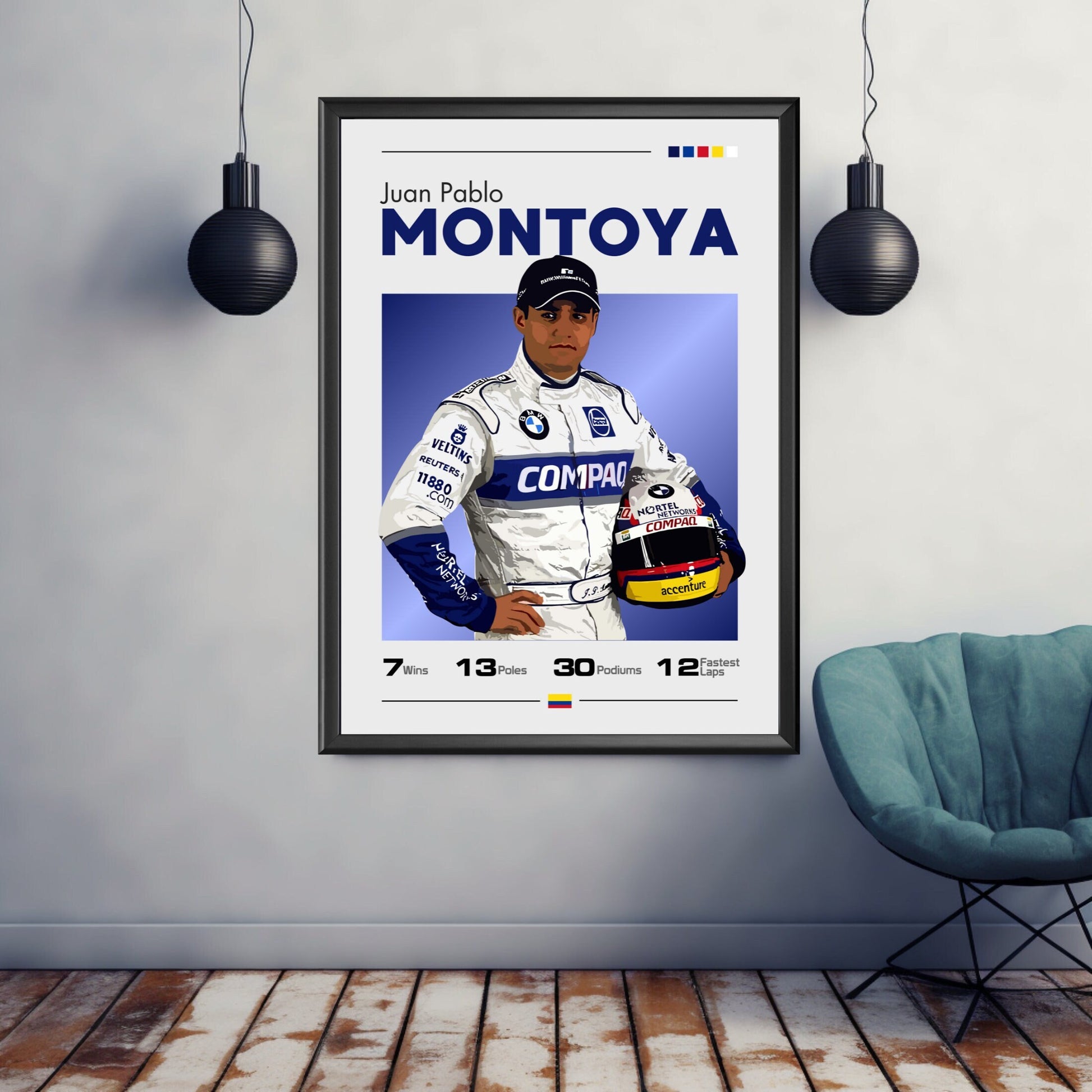 Juan Pablo Montoya Print