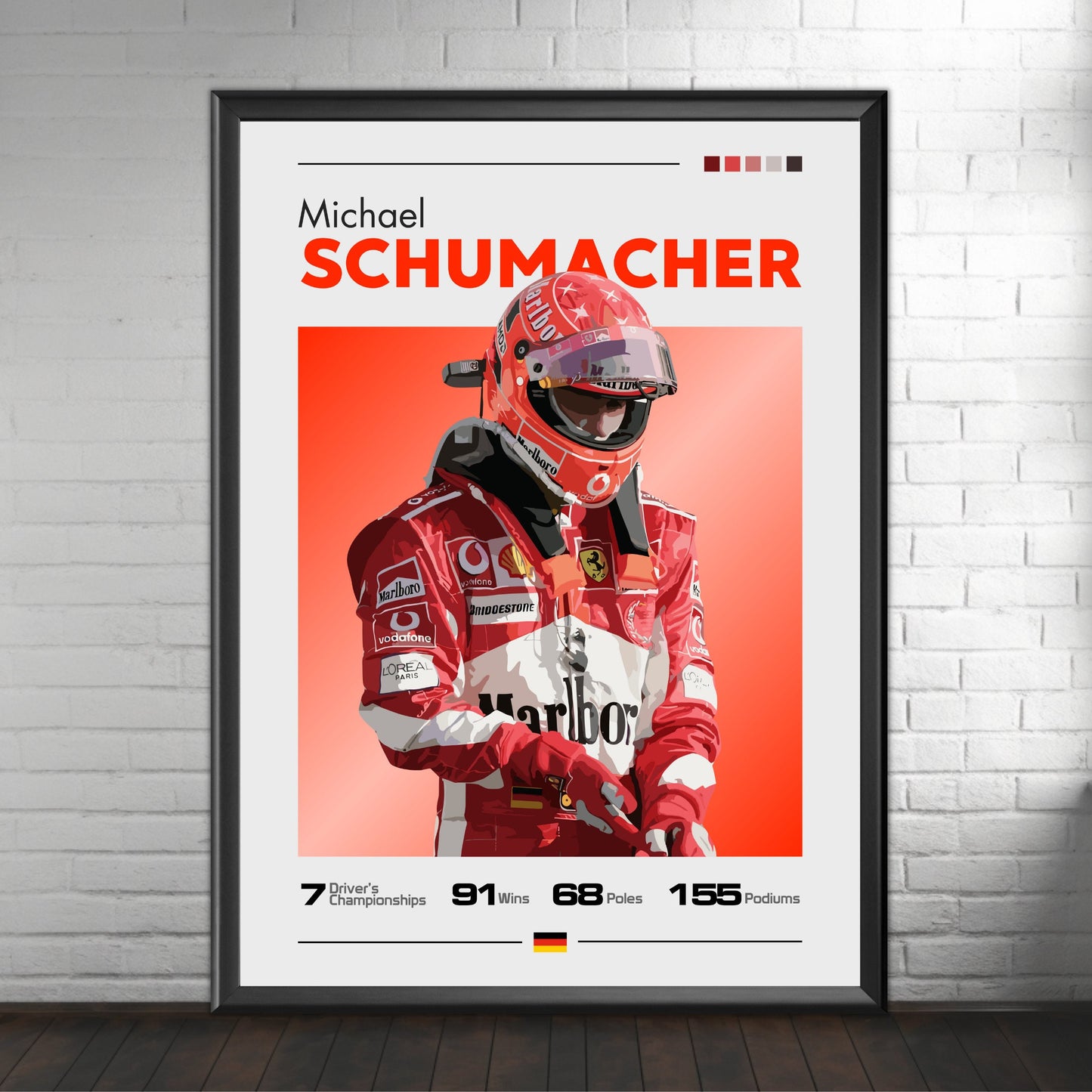 Michael Schumacher Ferrari F1 Poster