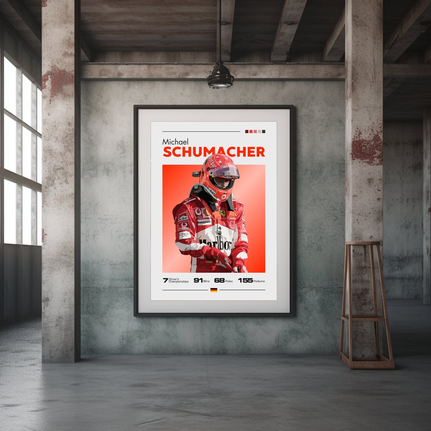 Michael Schumacher Ferrari F1 Poster