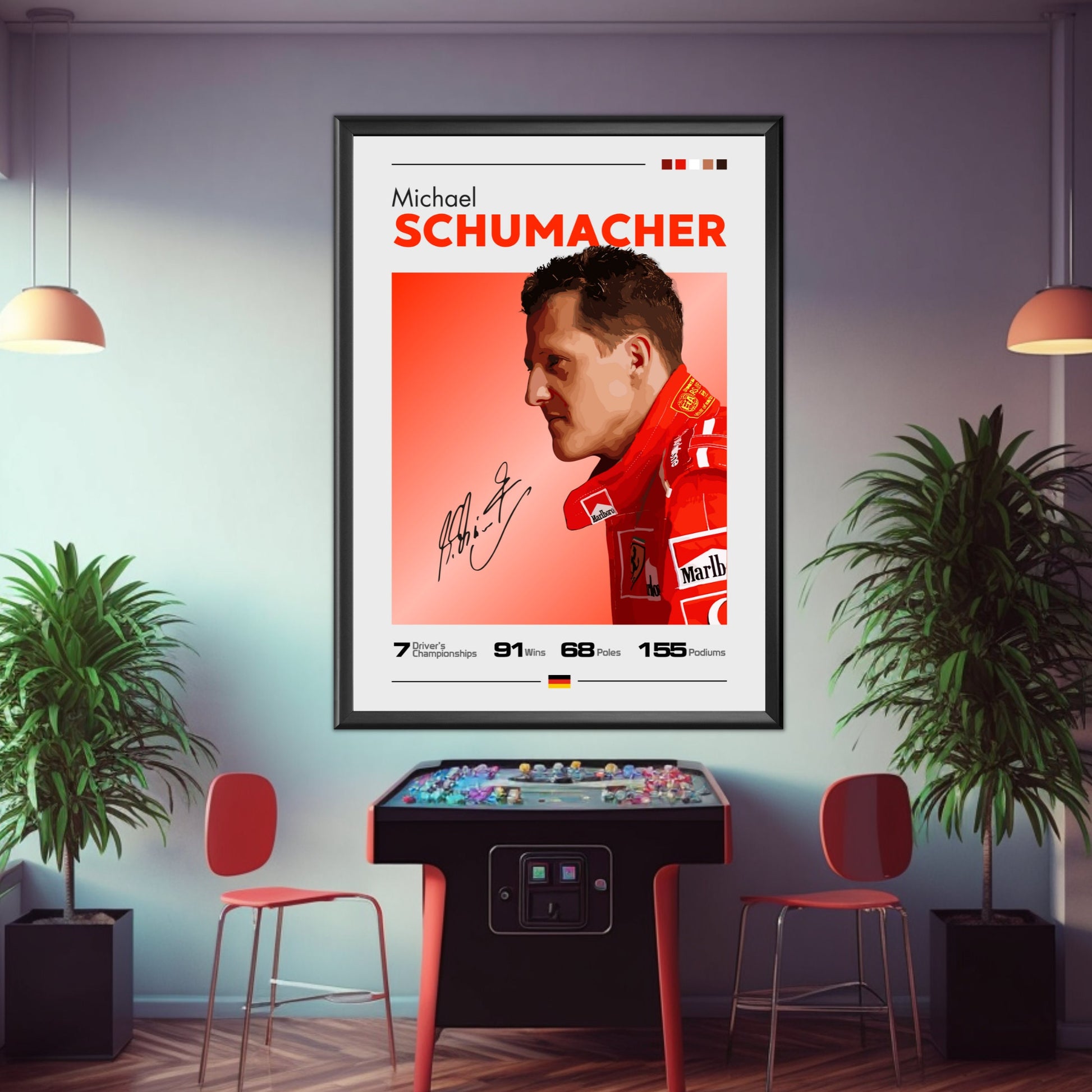 Michael Schumacher Print, Ferrari F1