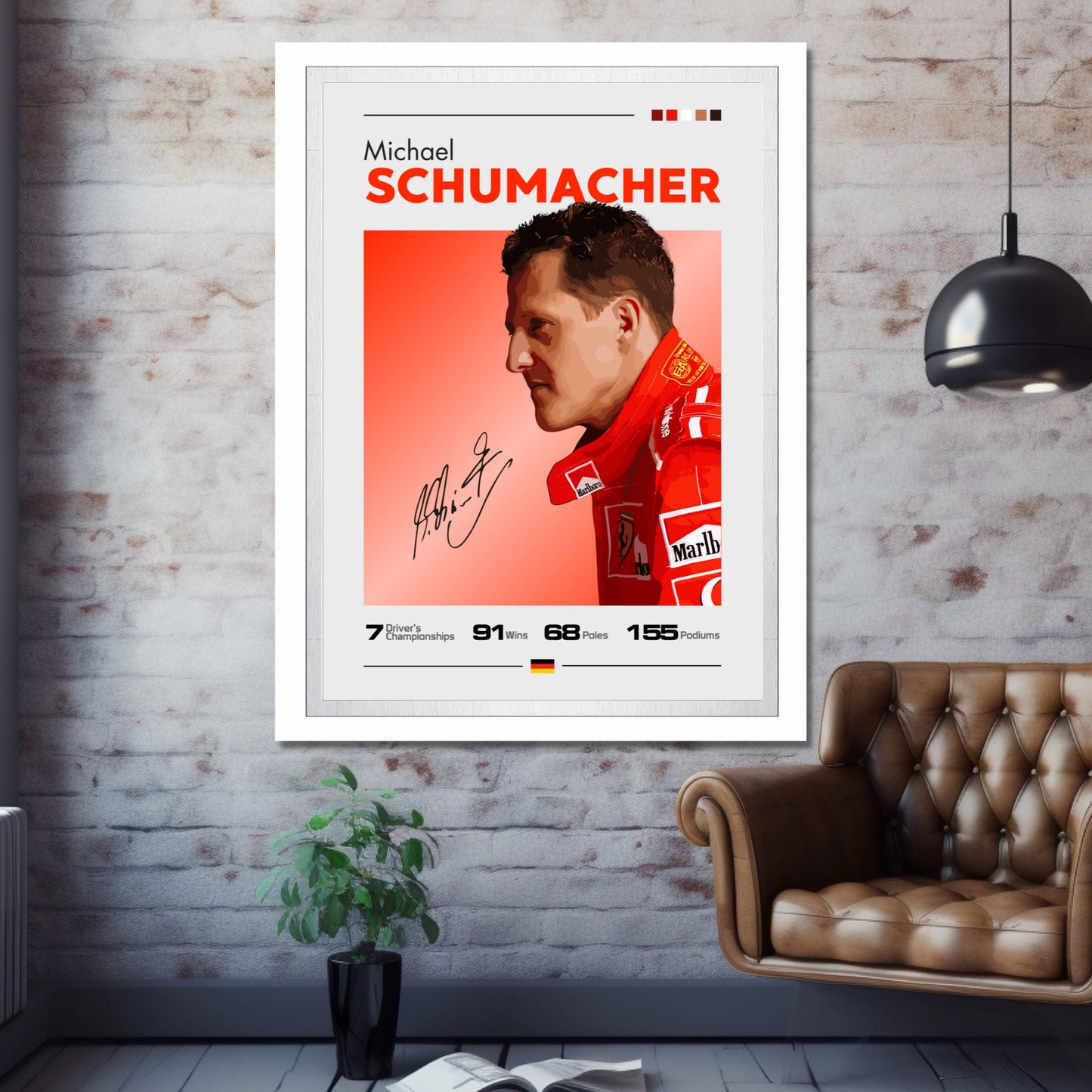 Michael Schumacher Print, Ferrari F1