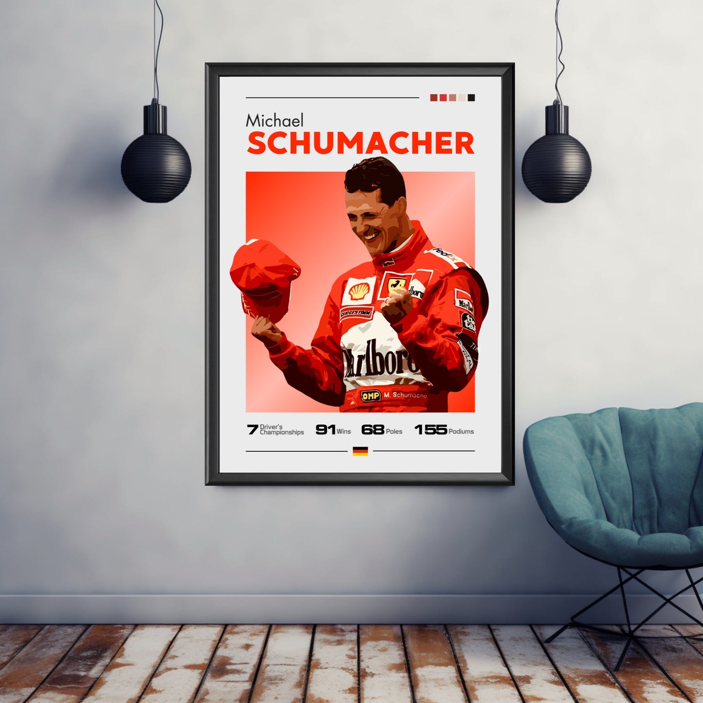 Michael Schumacher Print, F1