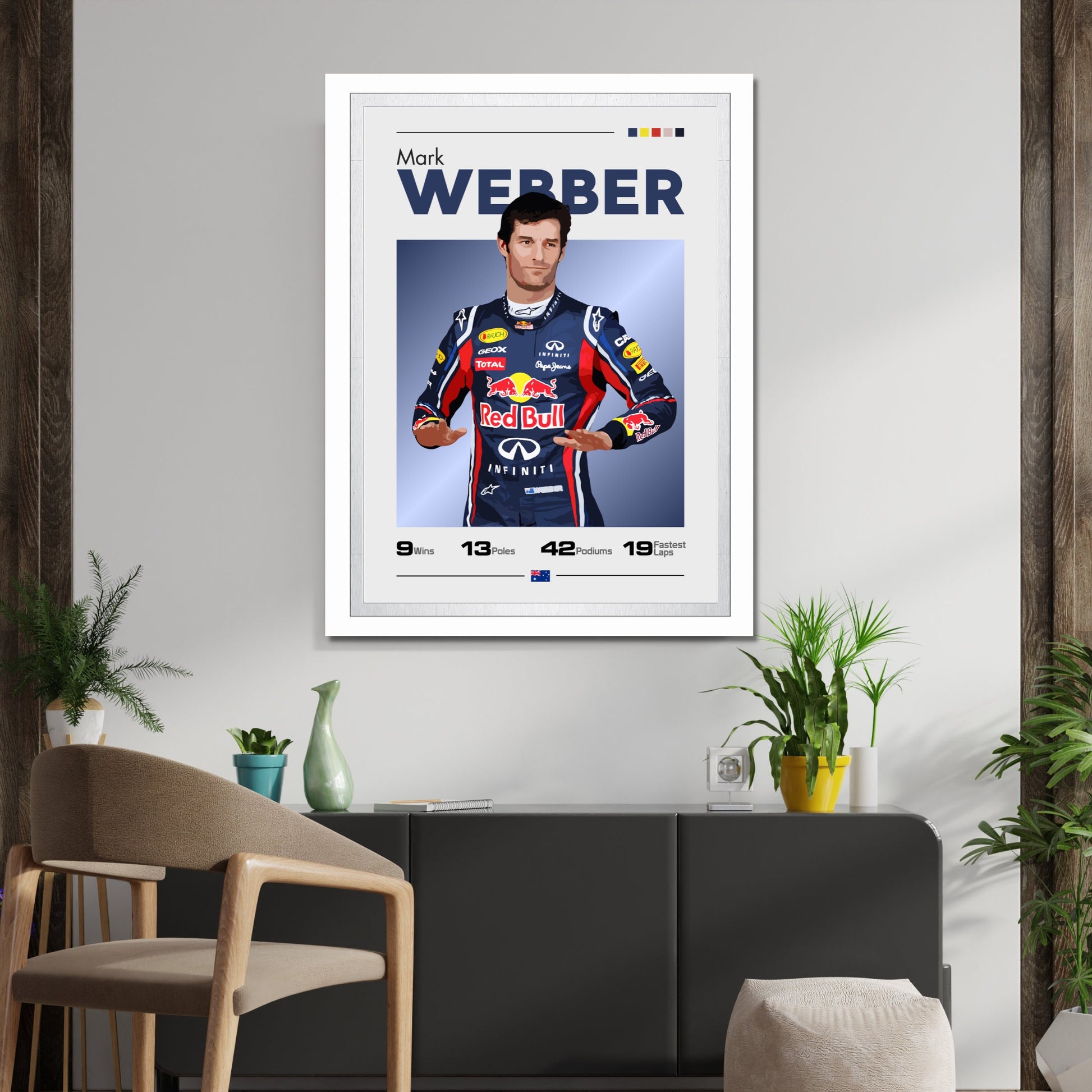 Mark Webber Poster, F1