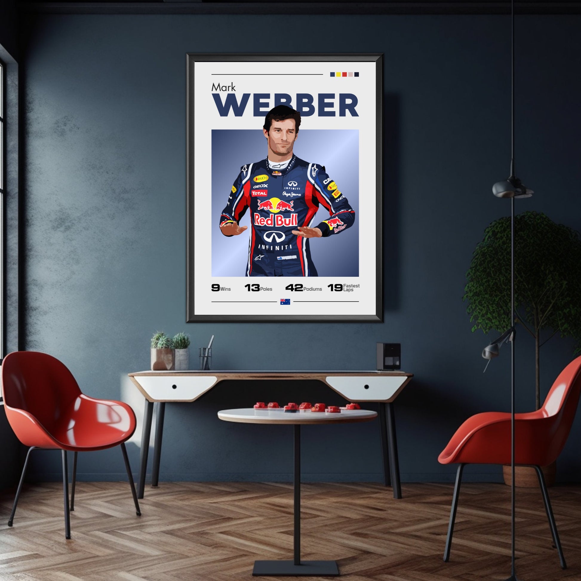 Mark Webber Poster, F1