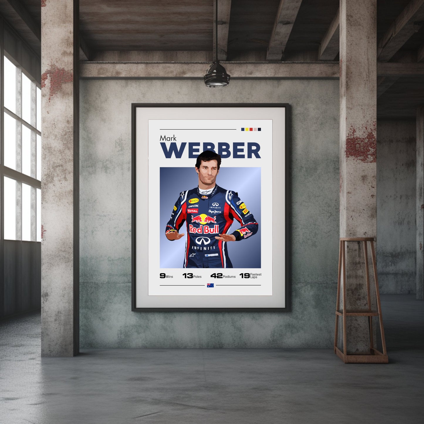 Mark Webber Poster, F1