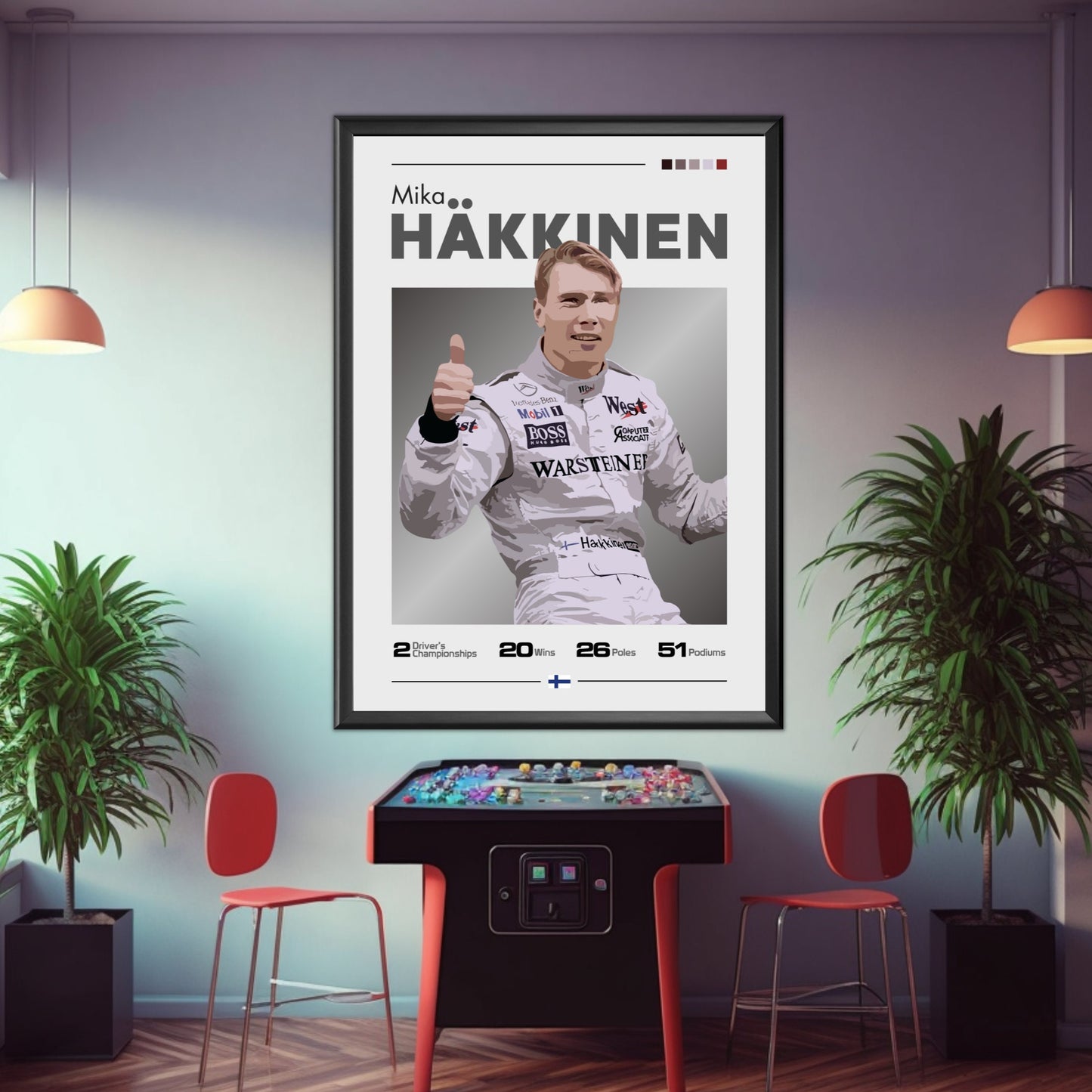 Mika Hakkinen Poster, F1