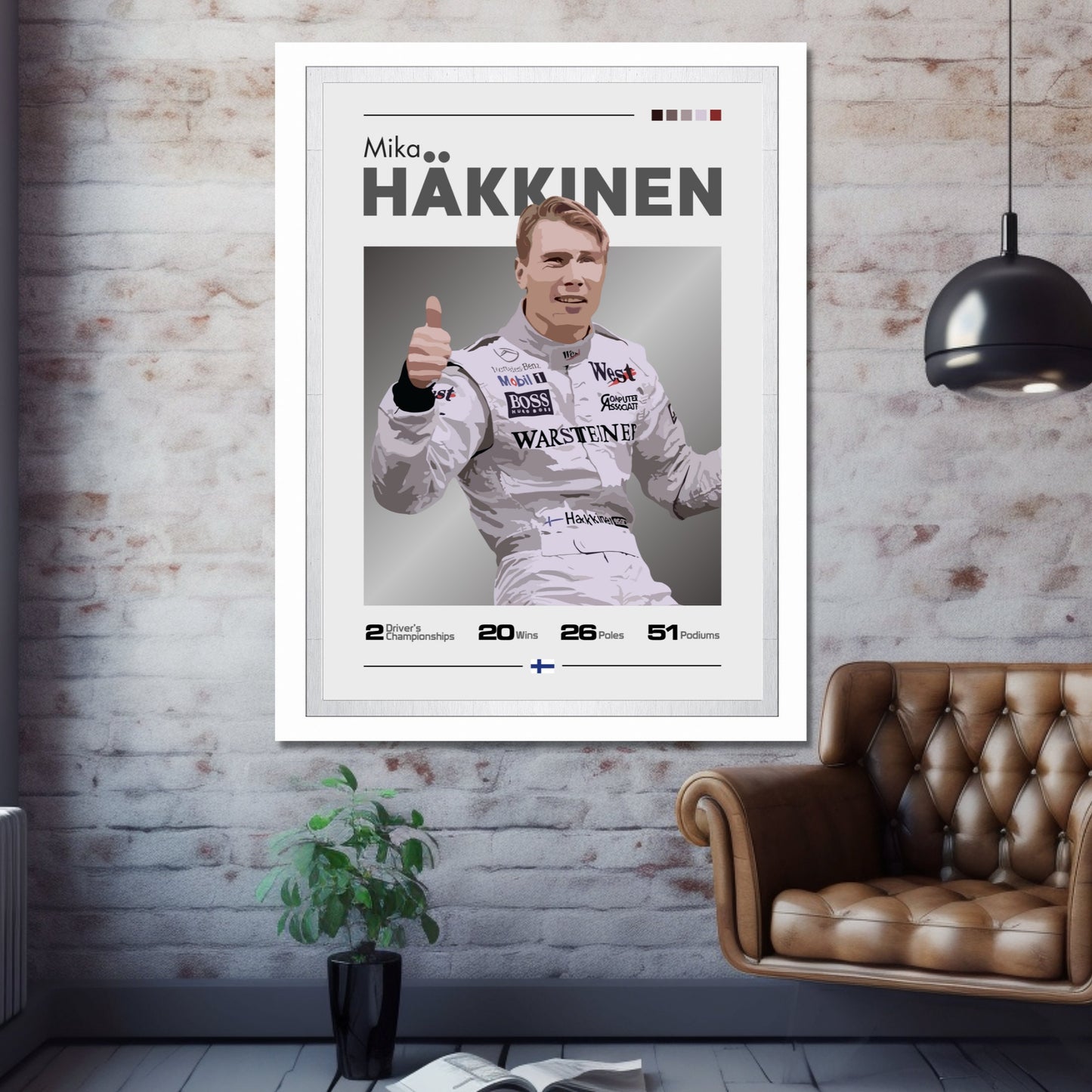 Mika Hakkinen Poster, F1