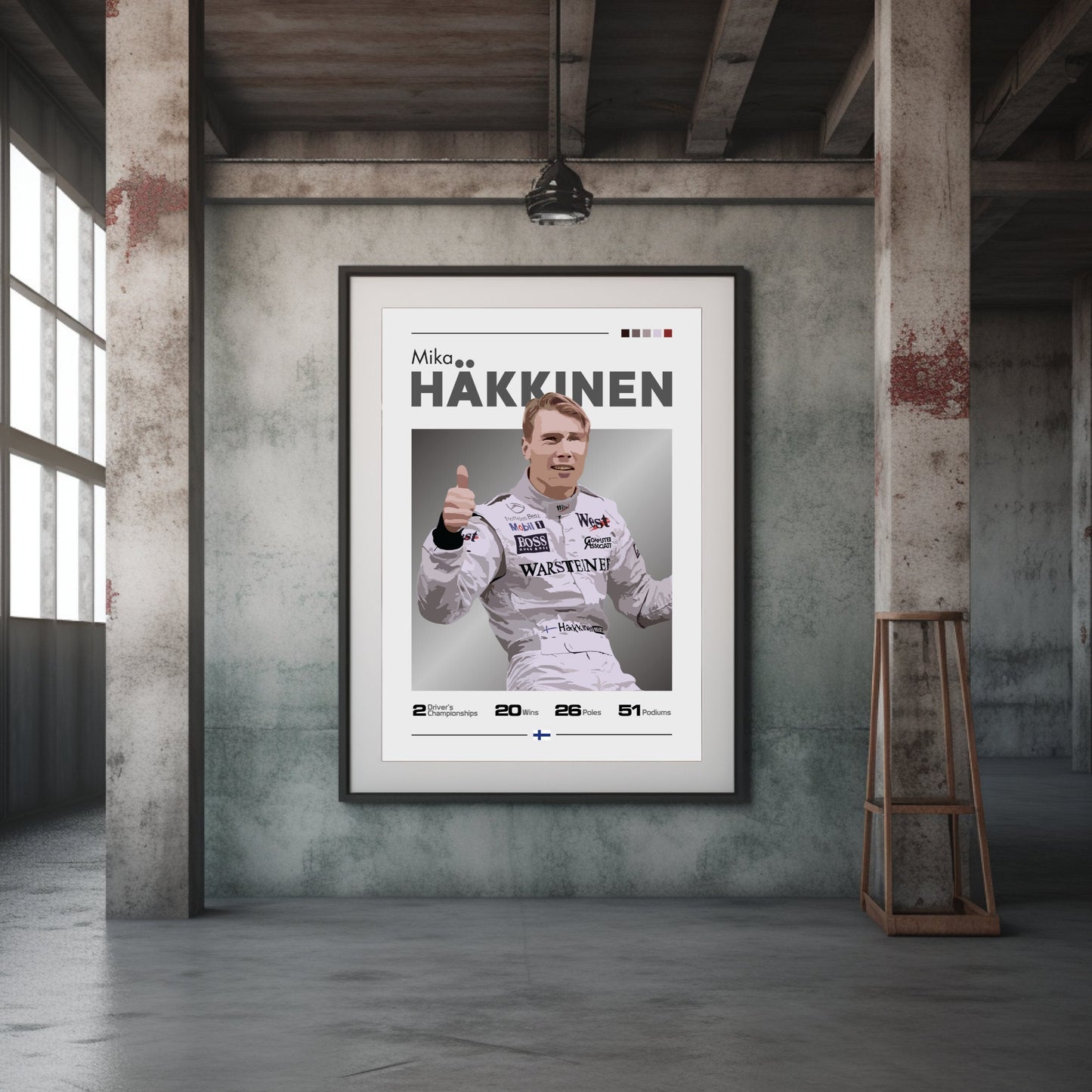 Mika Hakkinen Poster, F1