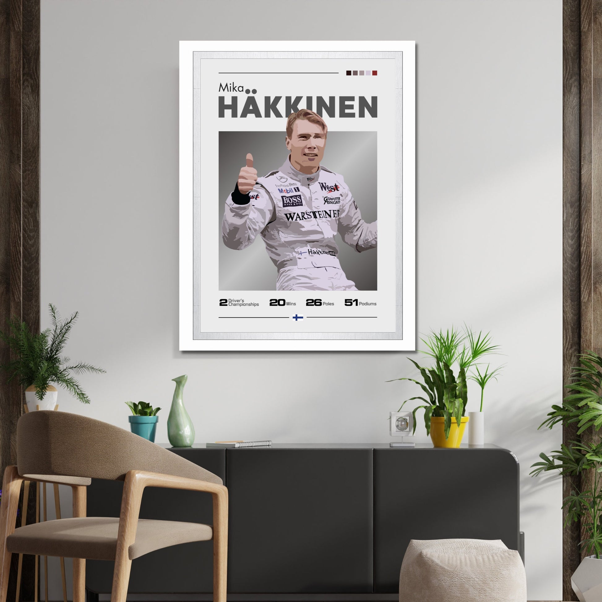 Mika Hakkinen Poster, F1